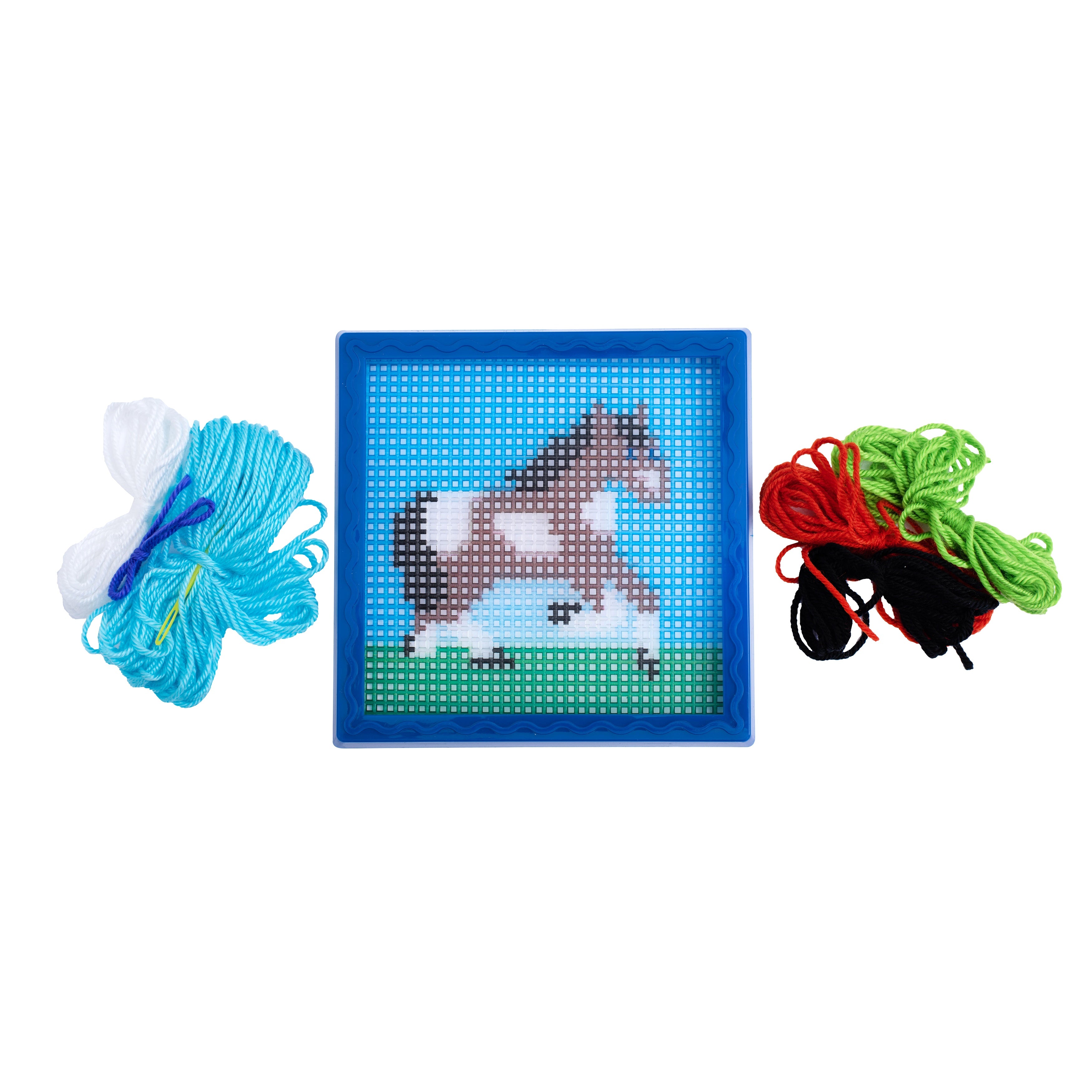 Sew Cute! Horse Needlepoint Kit 6"X6" Stitched In Yarn