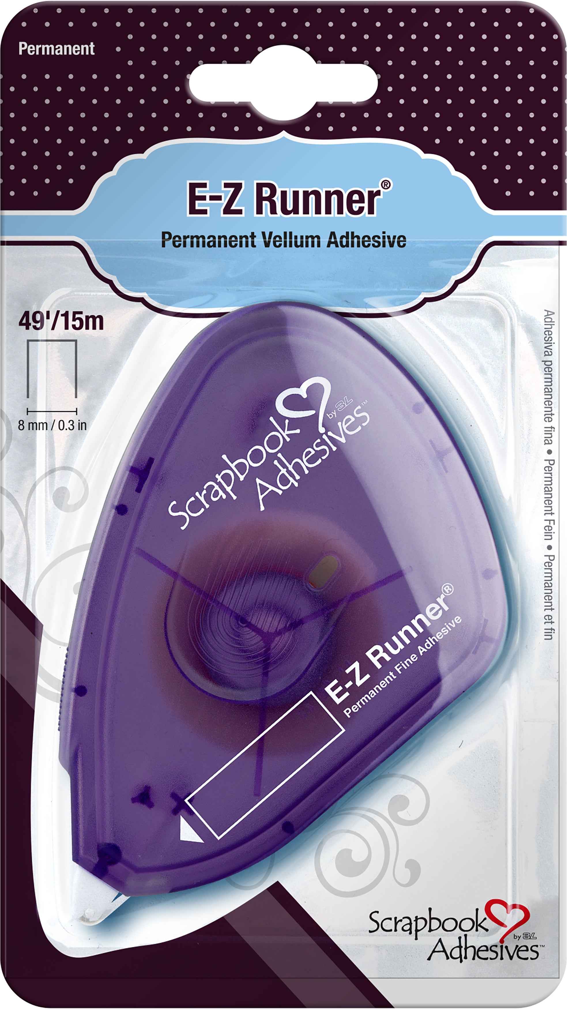 Scrapbook Adhesives E-Z Runner Fine Adhesive Permanent, .375"X49'