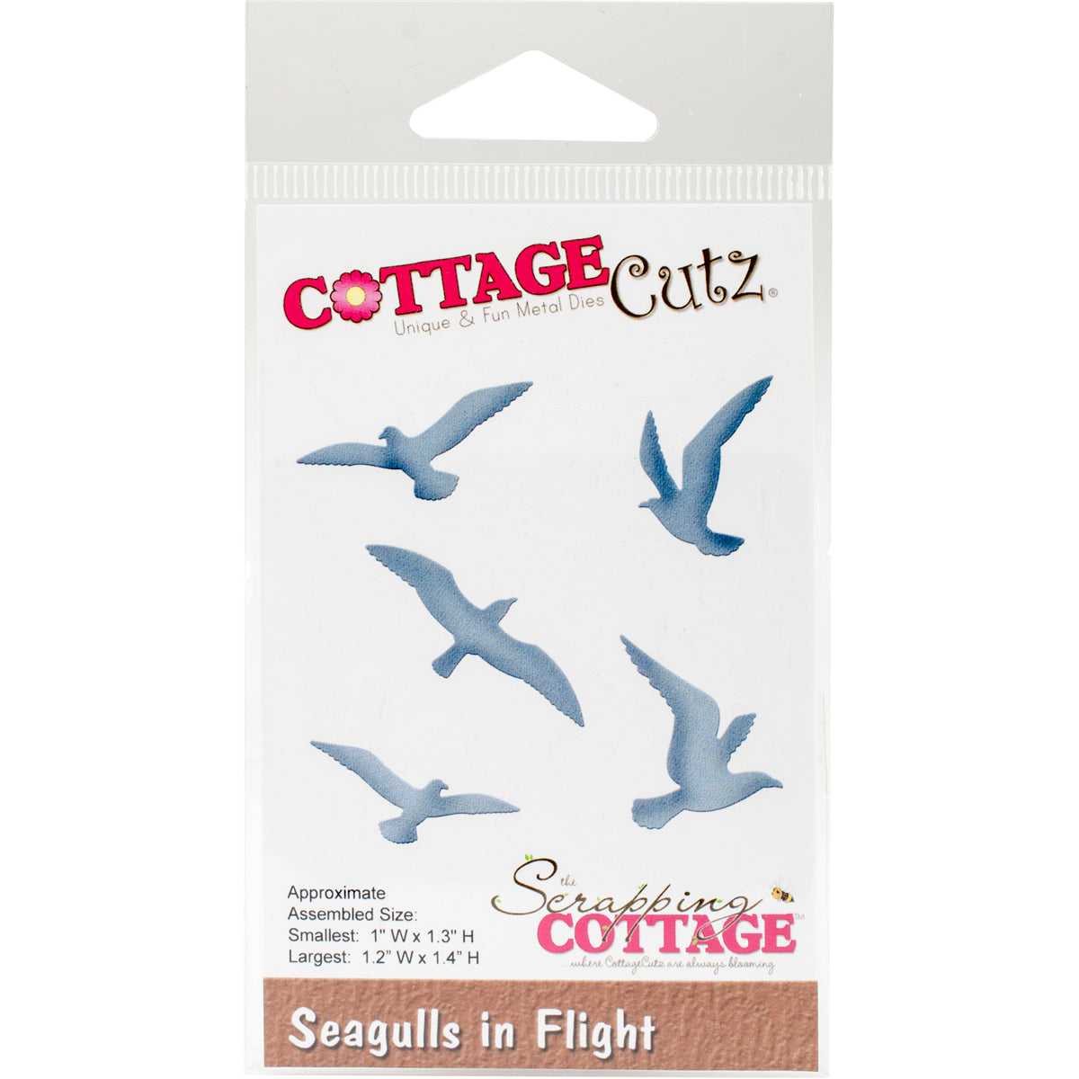 CottageCutz Die Seagulls In Flight 1"X1.3" To 1.2"X1.4"