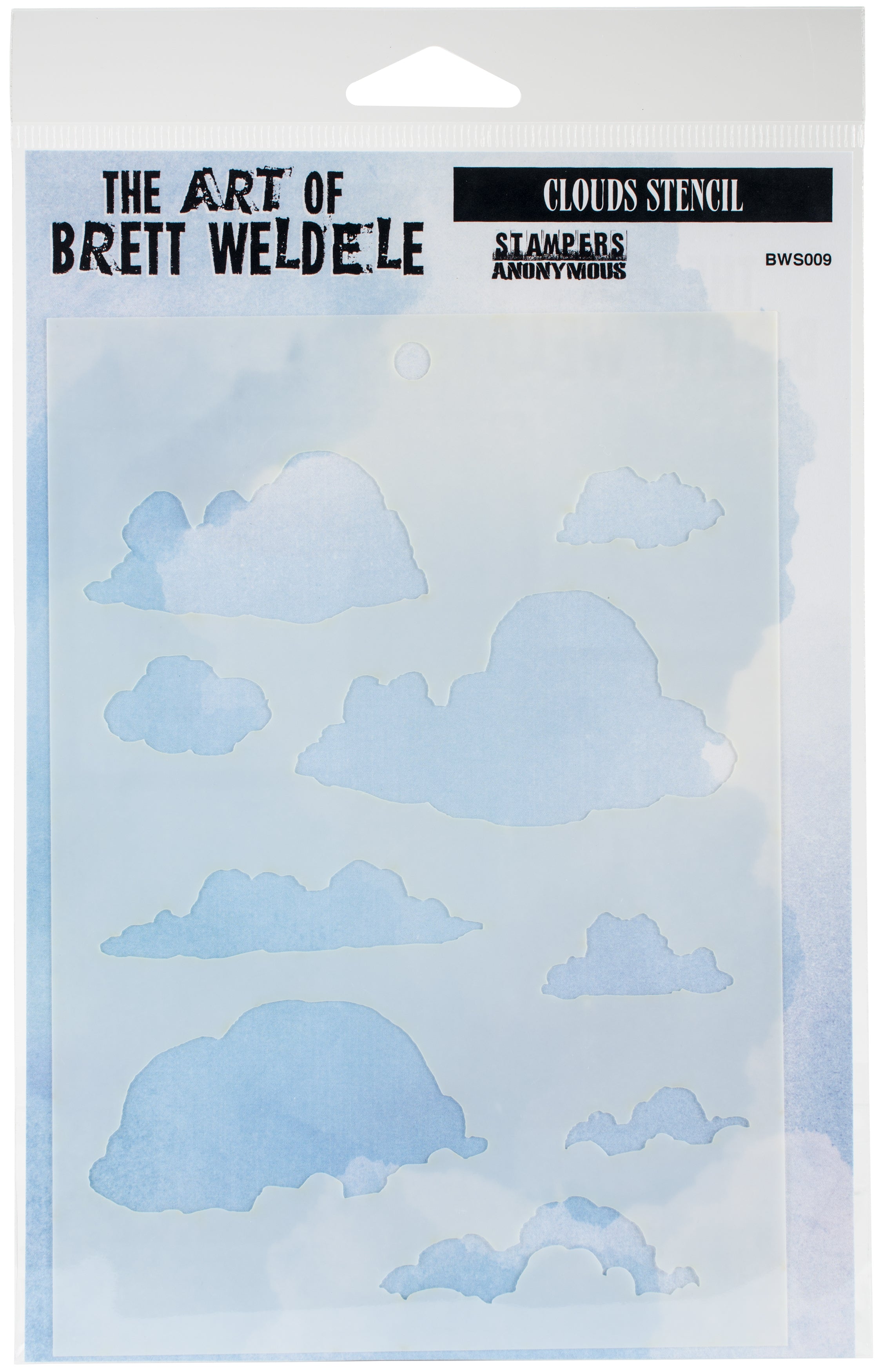 Brett Weldele Stencils 6.5"X4.5" Clouds