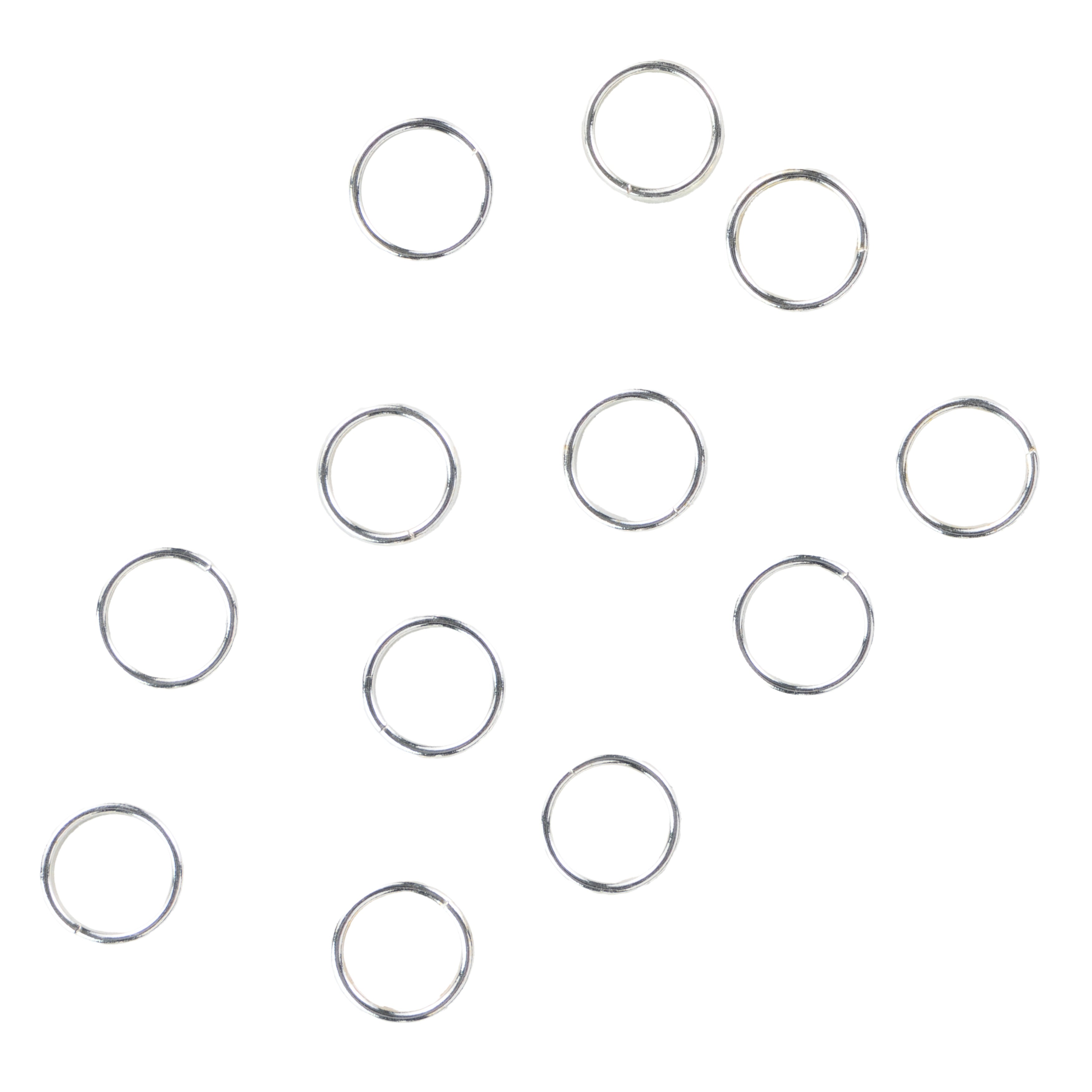 Cousin Sterling Elegance Genuine 925 Silver Beads & Findings-Split Rings 6mm 12/Pkg