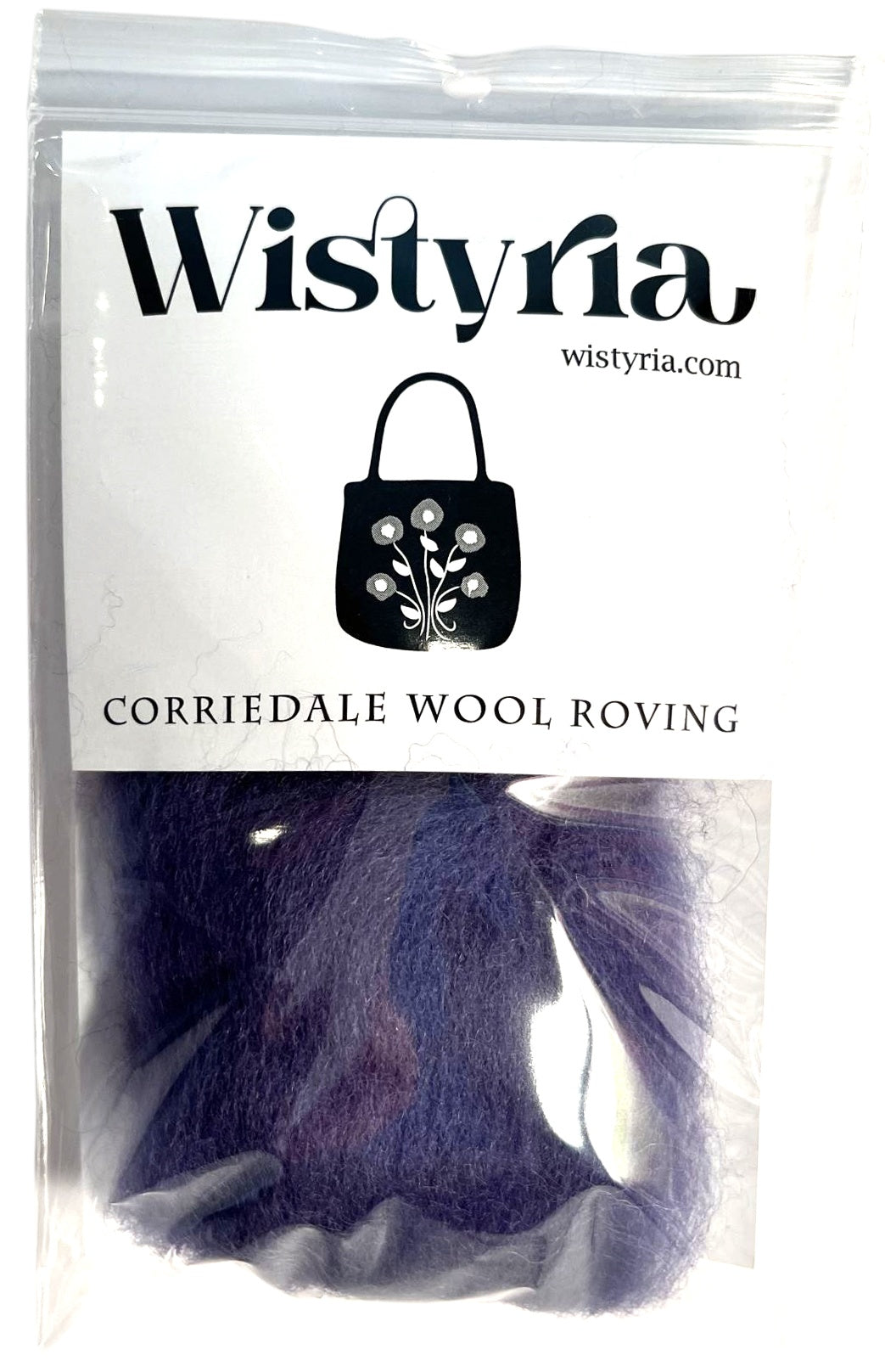 Wool Roving 12" .22oz Periwinkle