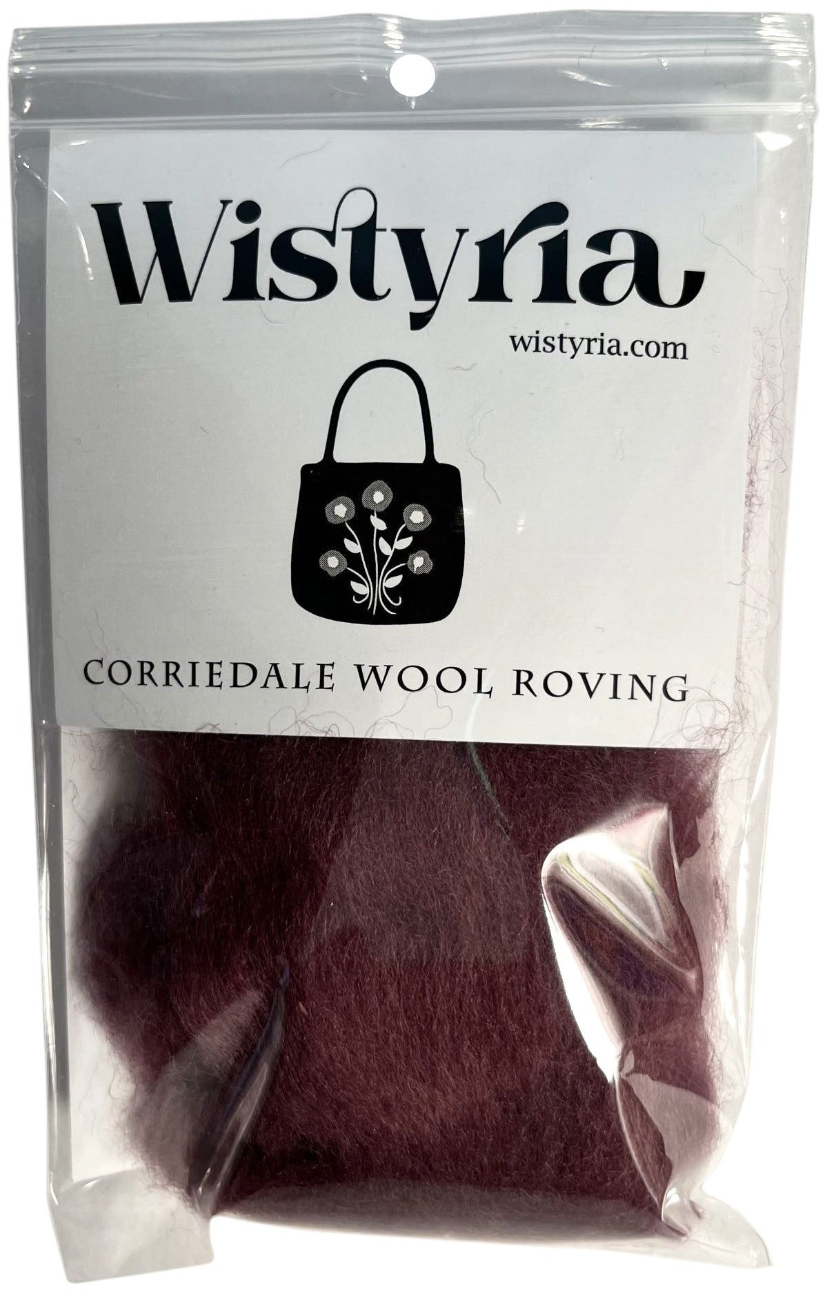 Wool Roving 12" .22oz Chocolate