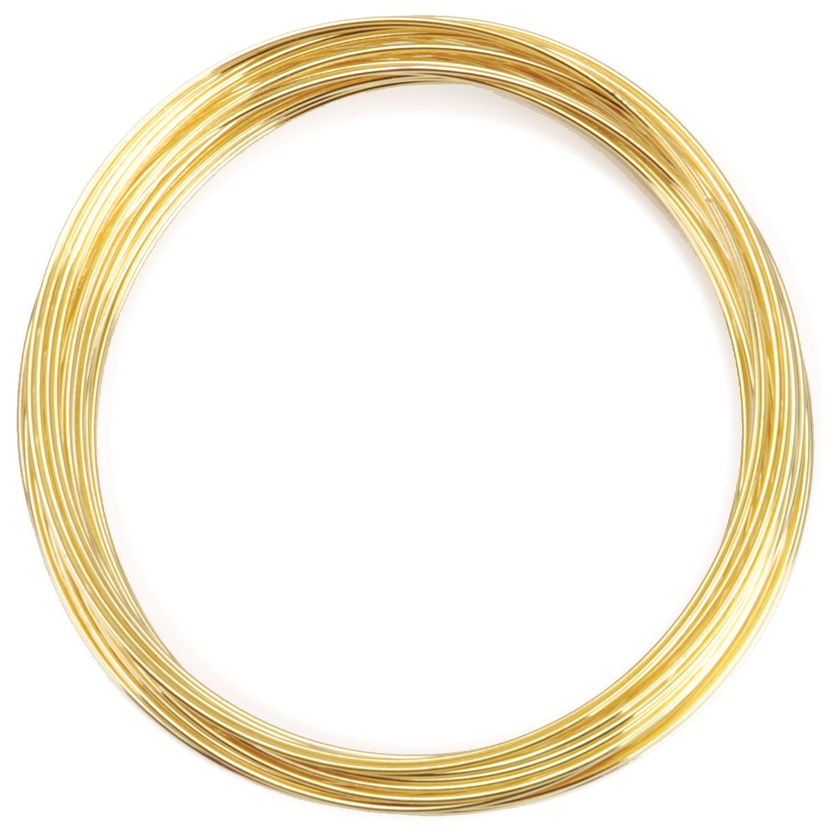 Memory Wire Large Bracelet .62mm .5oz Gold-Plated - 30 Coils