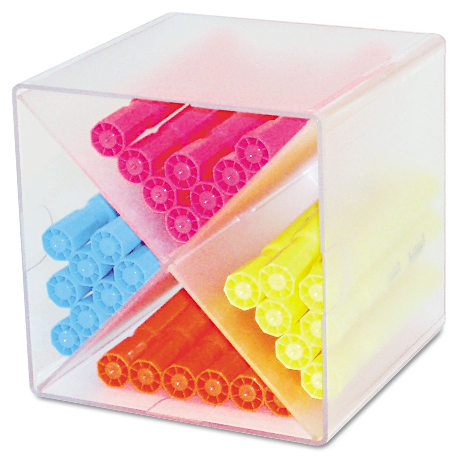 Stackable X-Divided Storage Organizer 6"X6"X6" Clear