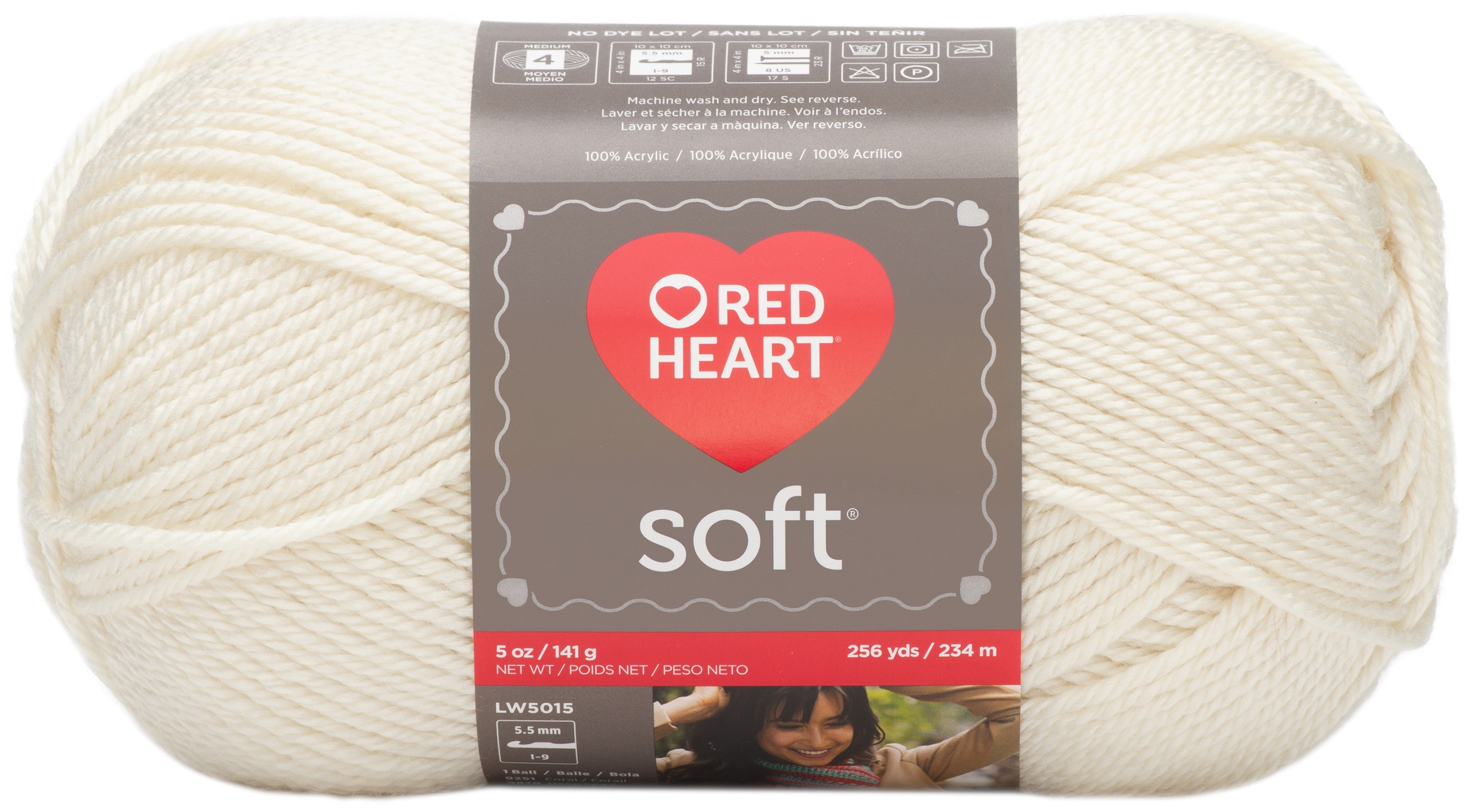 Red Heart Soft Yarn Off White