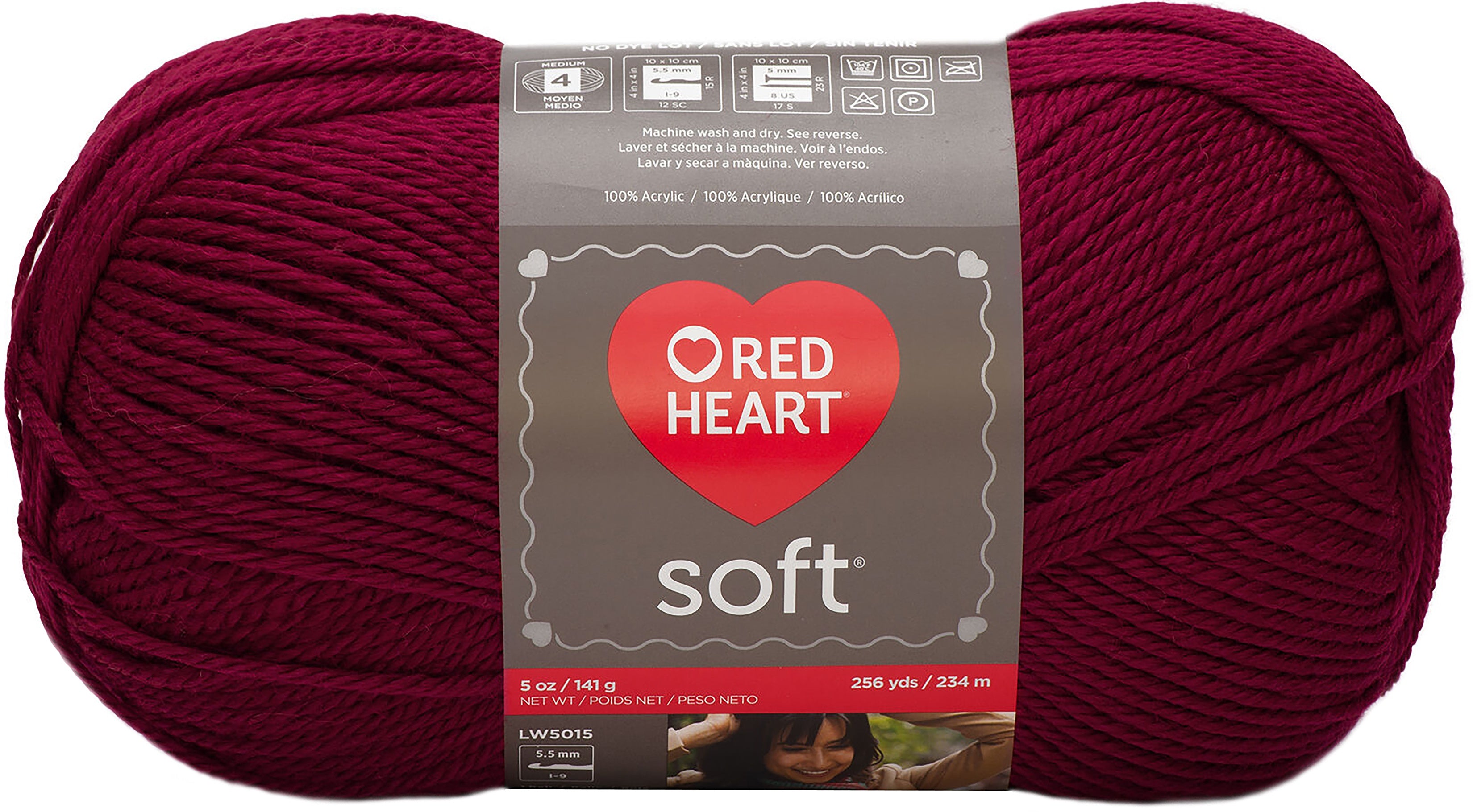 Red Heart Soft Yarn Wine