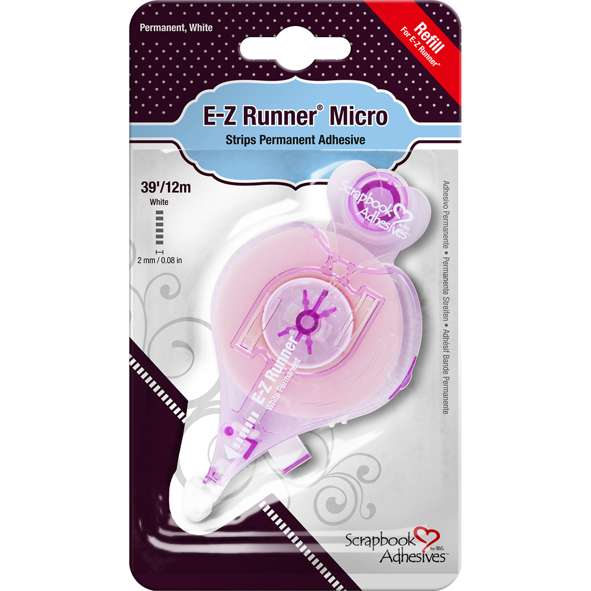 Scrapbook Adhesives E-Z Runner Micro Adhesive Refill Permanent, .08"X39'