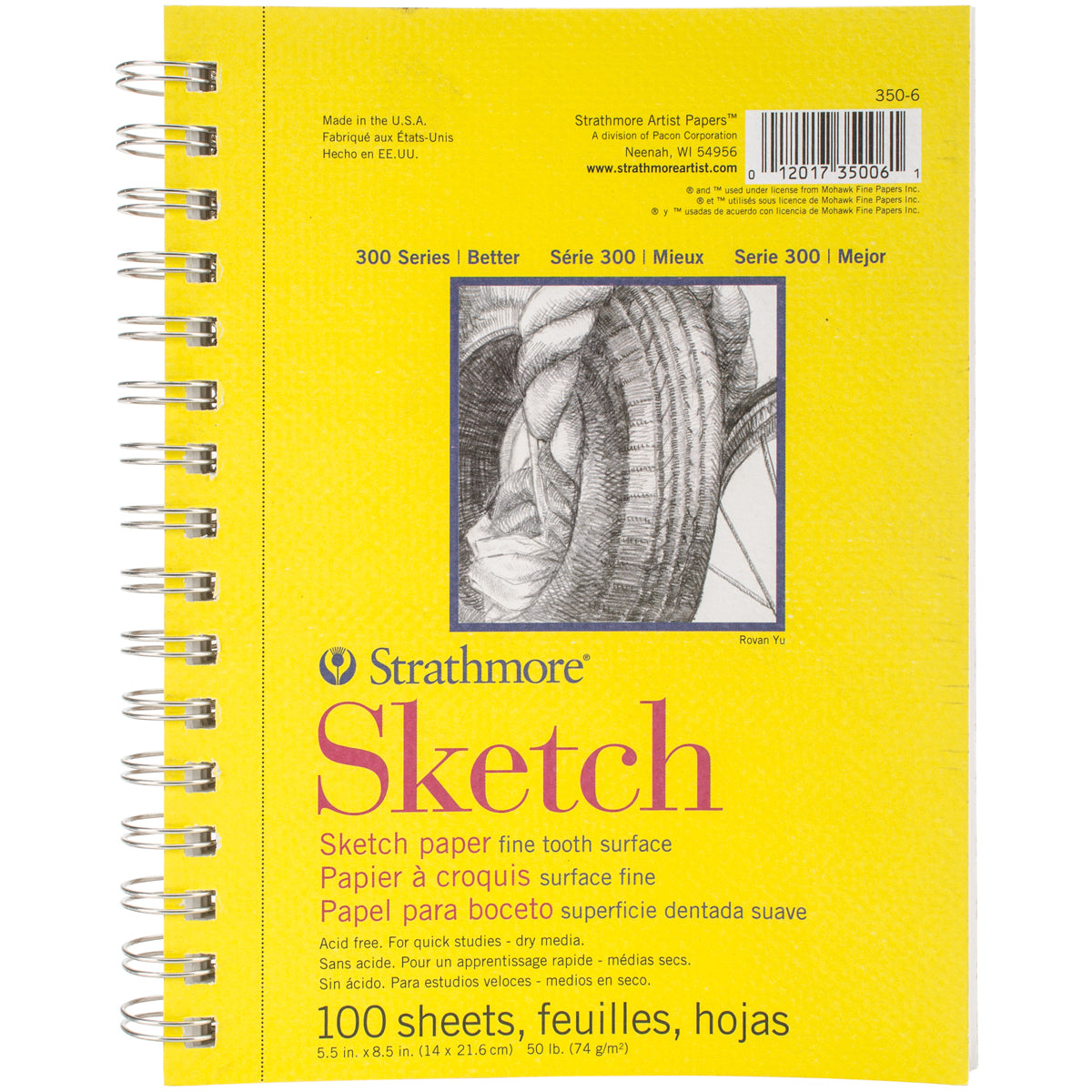Strathmore Sketch Paper Pad 5.5"X8.5" 100 Sheets