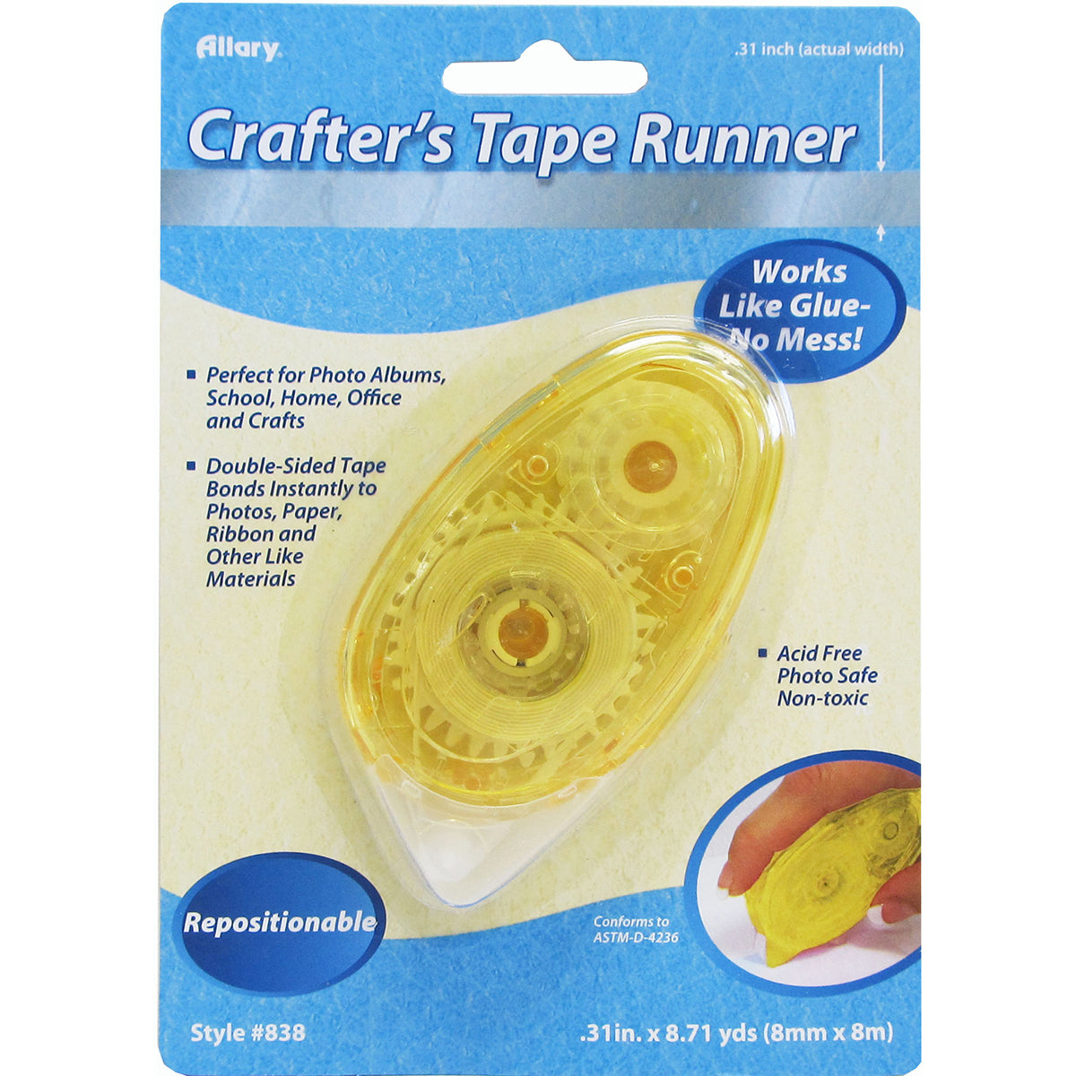 Repositionable Scrapbook Tape Runner .31"X275"