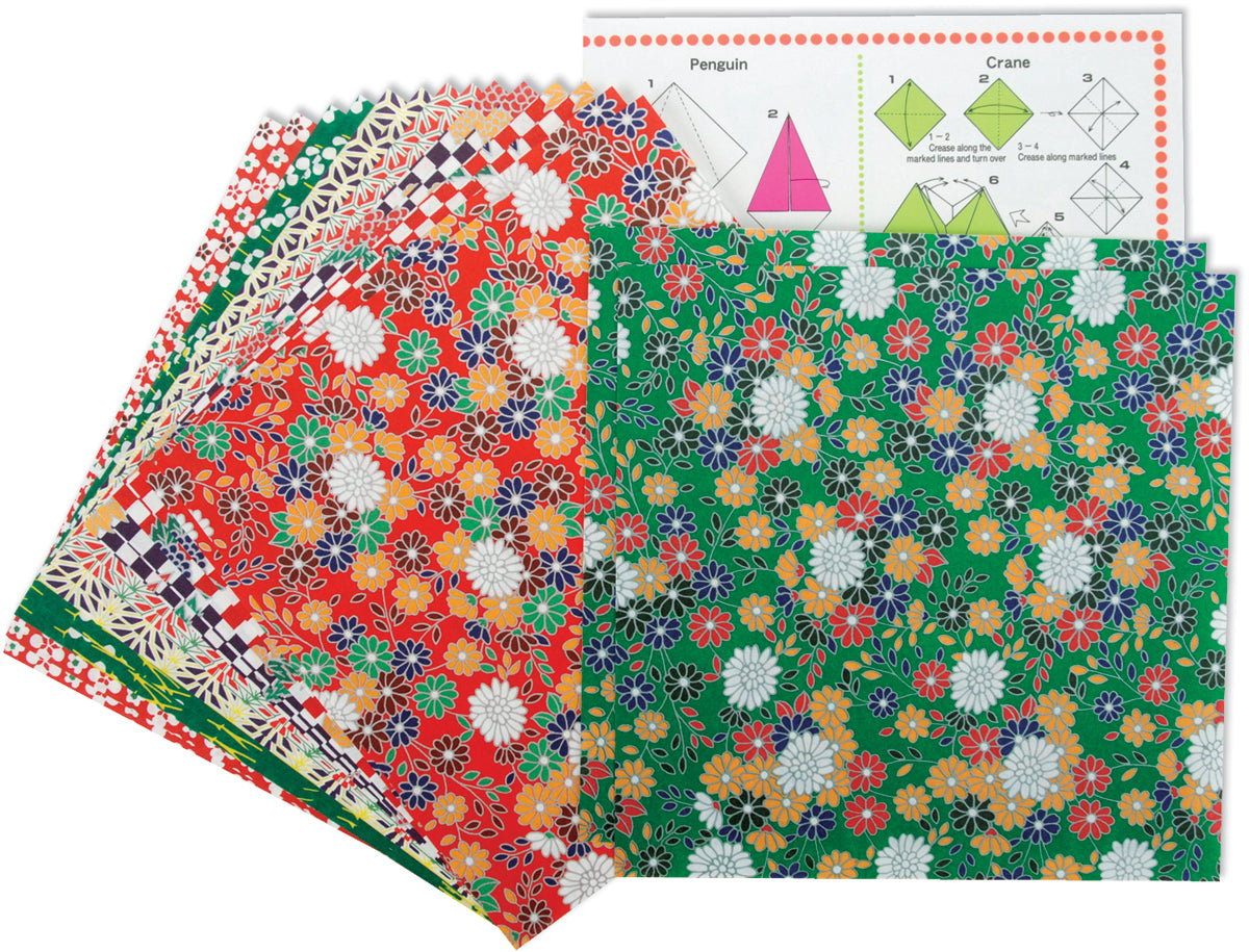 Fold 'Ems Origami Paper 5.875" 16/Pkg Folk Art