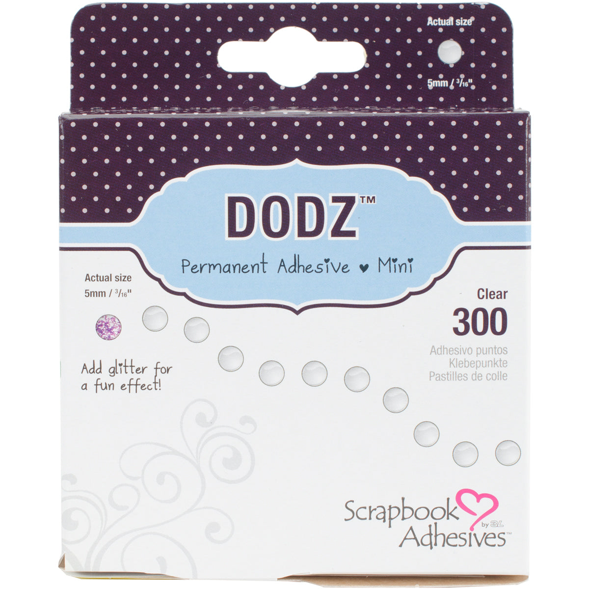 Dodz Adhesive Dot Roll Mini .0625" 300/Pkg