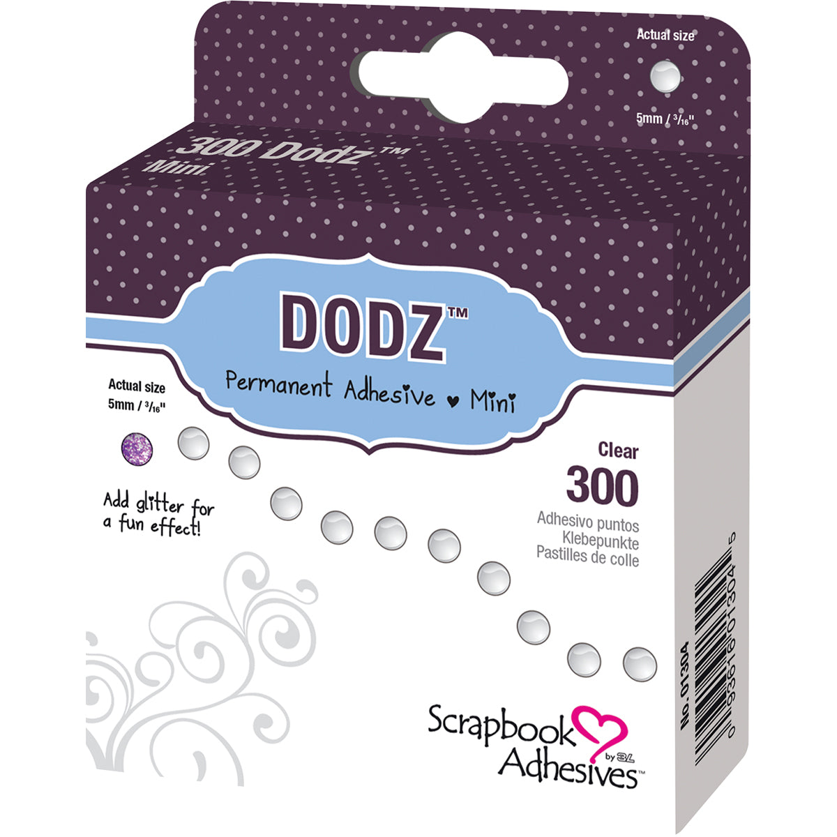 Dodz Adhesive Dot Roll Mini .0625" 300/Pkg
