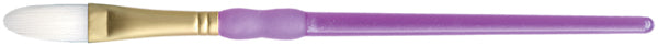 Crafter's Choice White Taklon Oval Wash Brush 1/2" Width