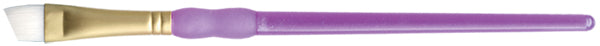 Crafter's Choice White Taklon Angular Brush 1/8" Width