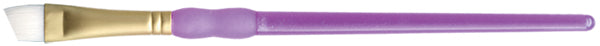 Crafter's Choice White Taklon Angular Brush 5/8" Width