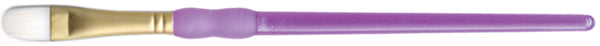 Crafter's Choice White Taklon Filbert Brush Size 8