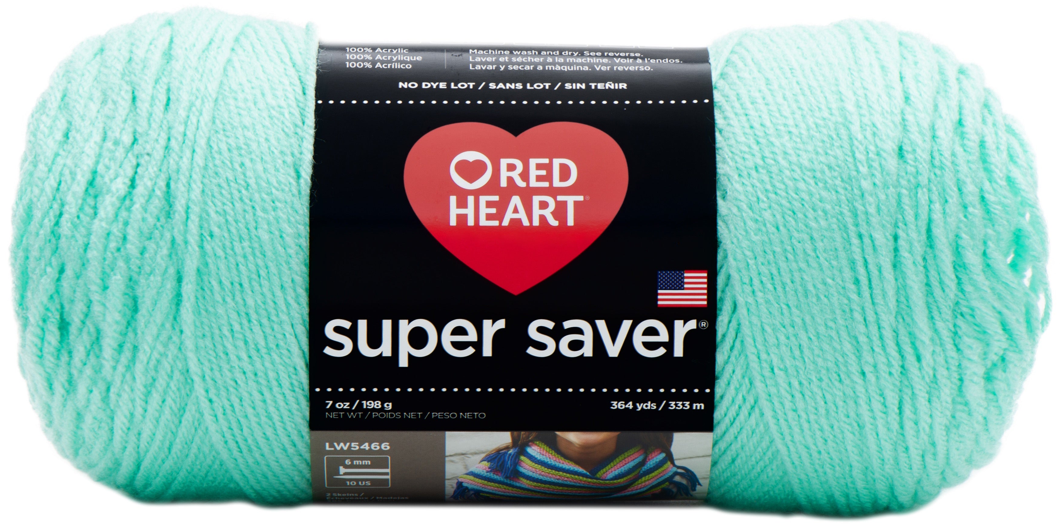 Red Heart Super Saver Yarn Minty