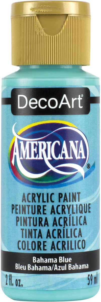 Americana Acrylic Paint 2oz Bahama Blue - Opaque