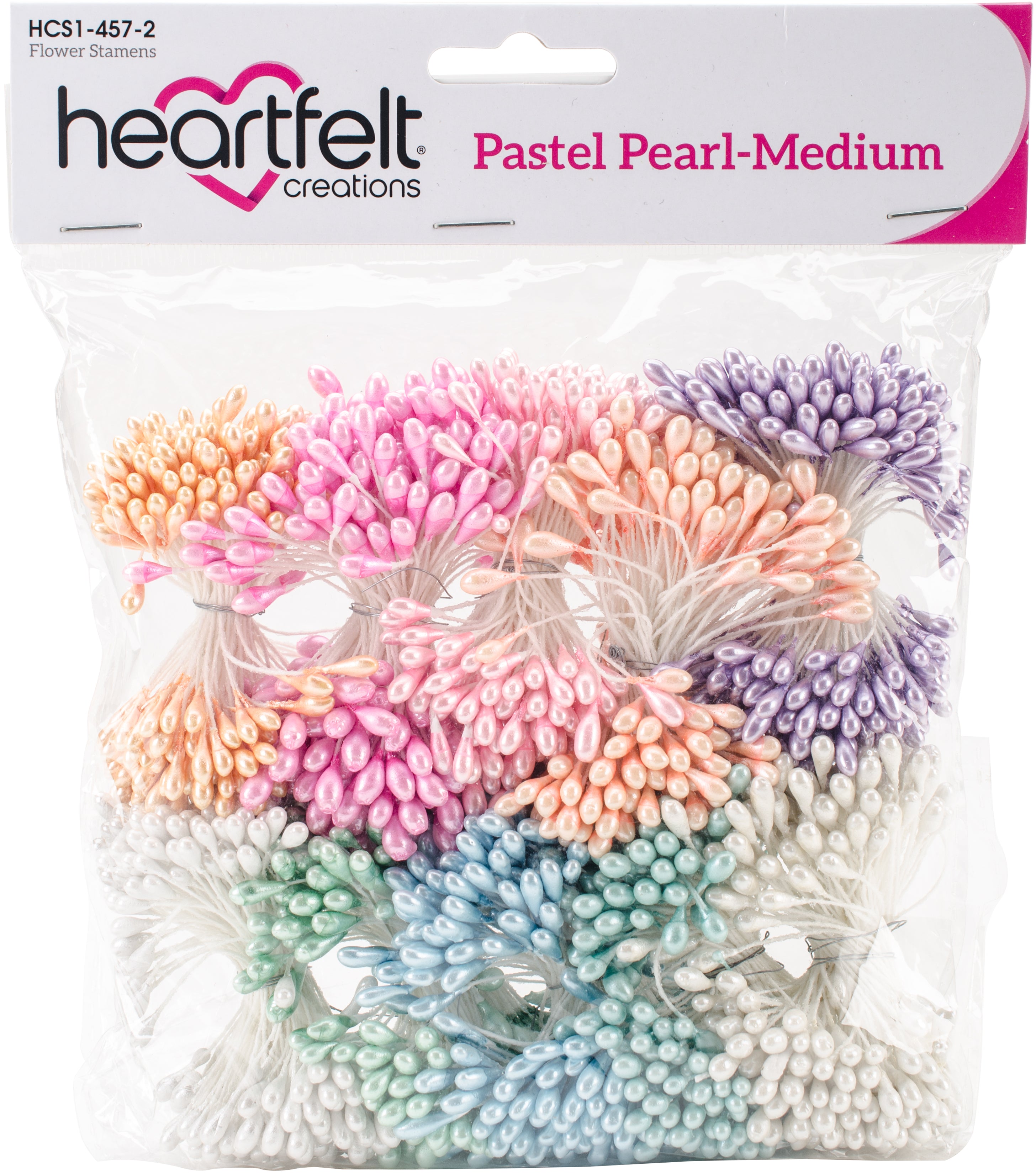 Pearl Stamens Medium 5mmx2.25" 10/Pkg Pastel