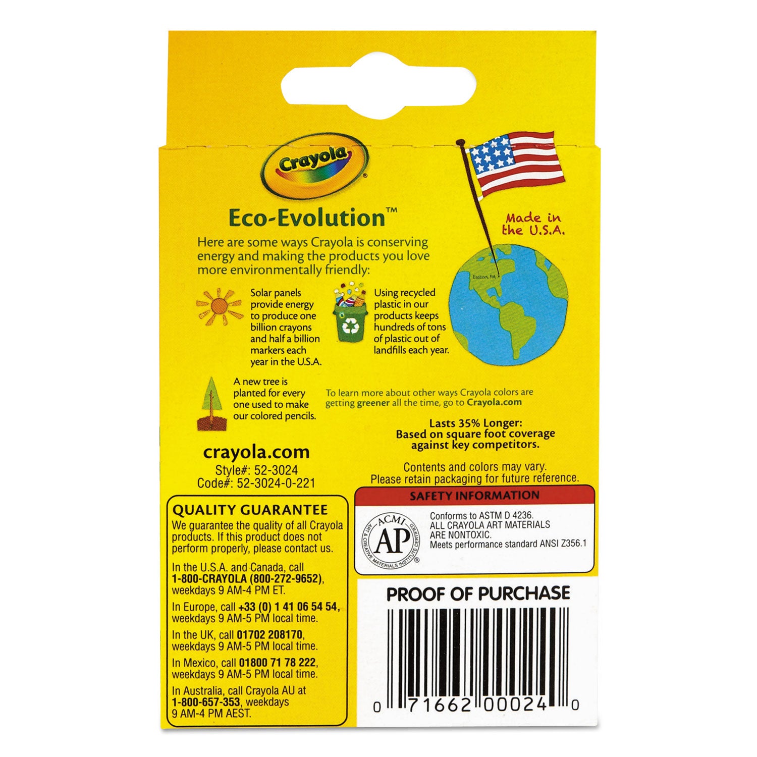 Crayola Crayons-24 colors/box