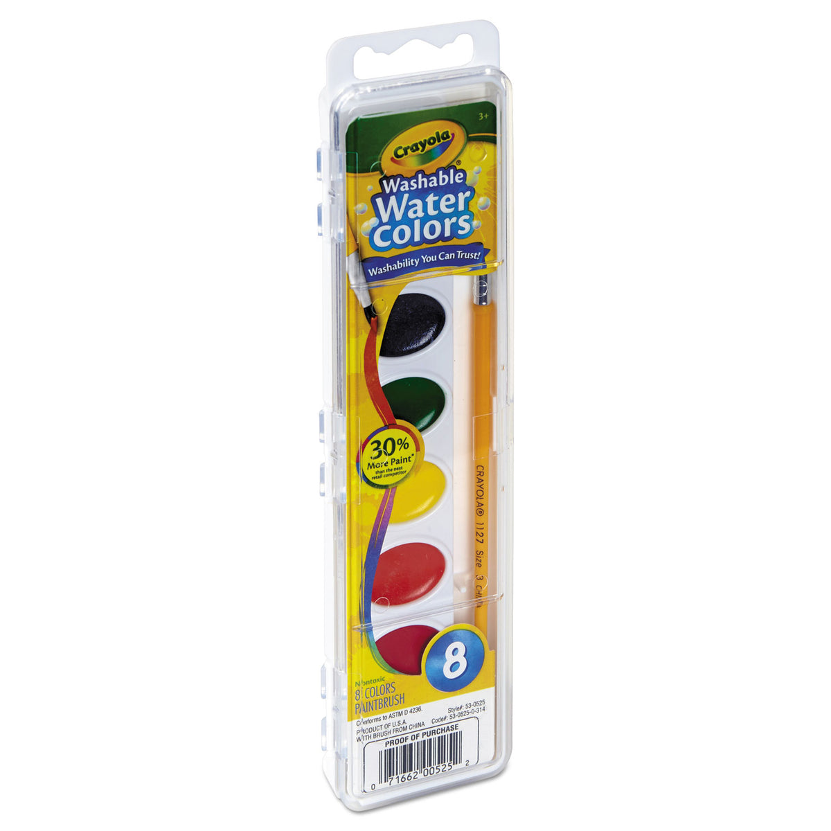 Crayola Washable Watercolors 8 Colors
