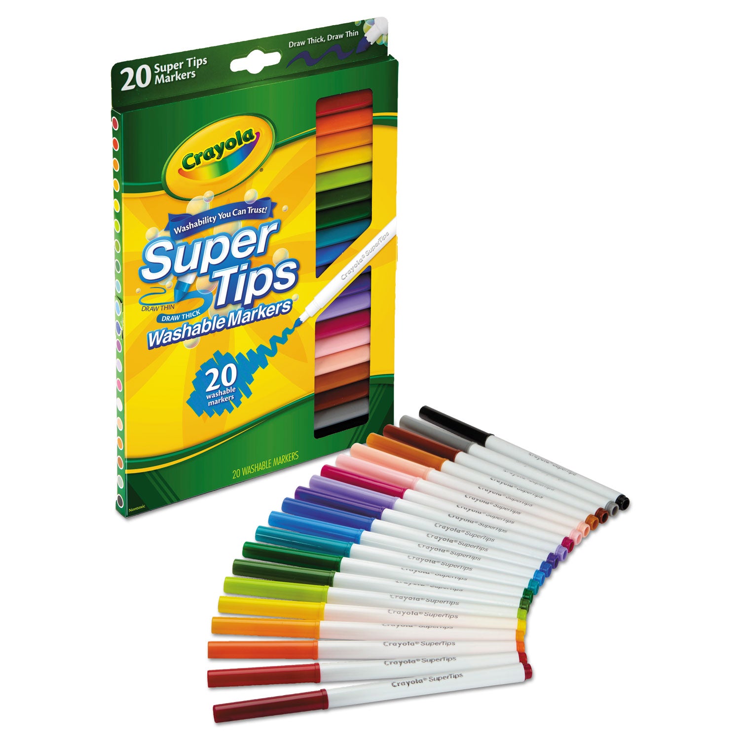 Crayola Super Tips Washable Markers 20/Pkg
