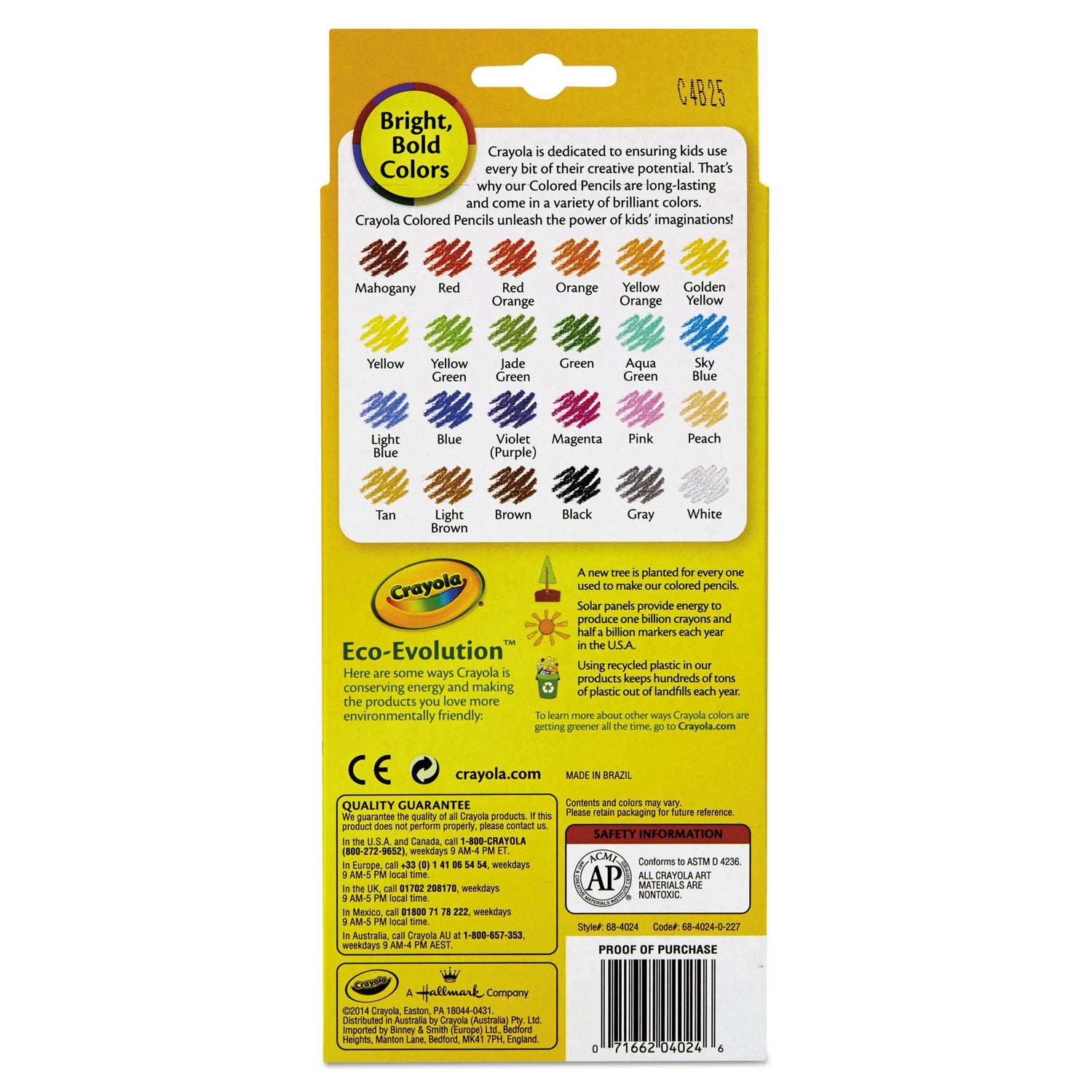 Crayola Colored Pencils 24/Pkg Long