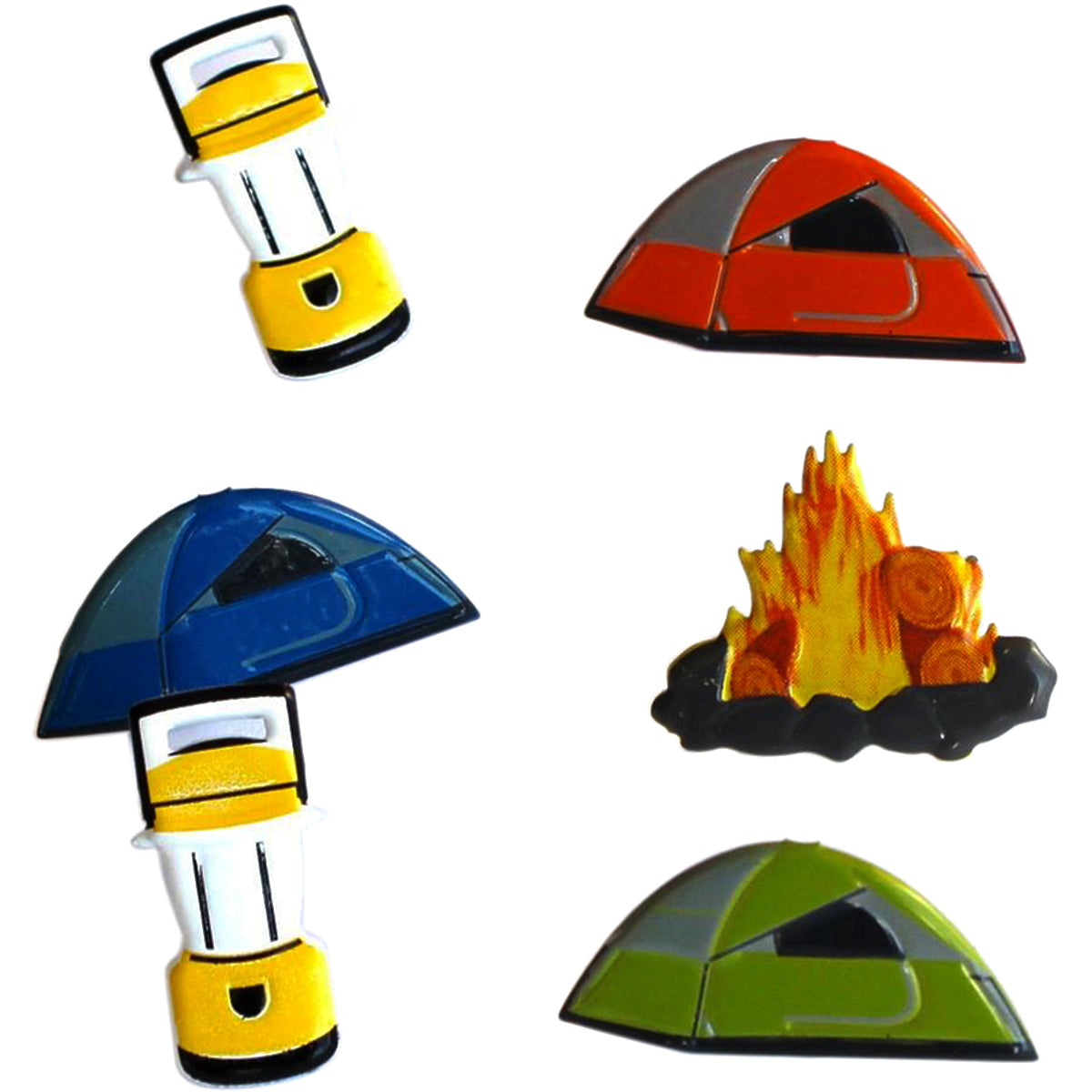 Eyelet Outlet Shape Brads 12/Pkg Camping