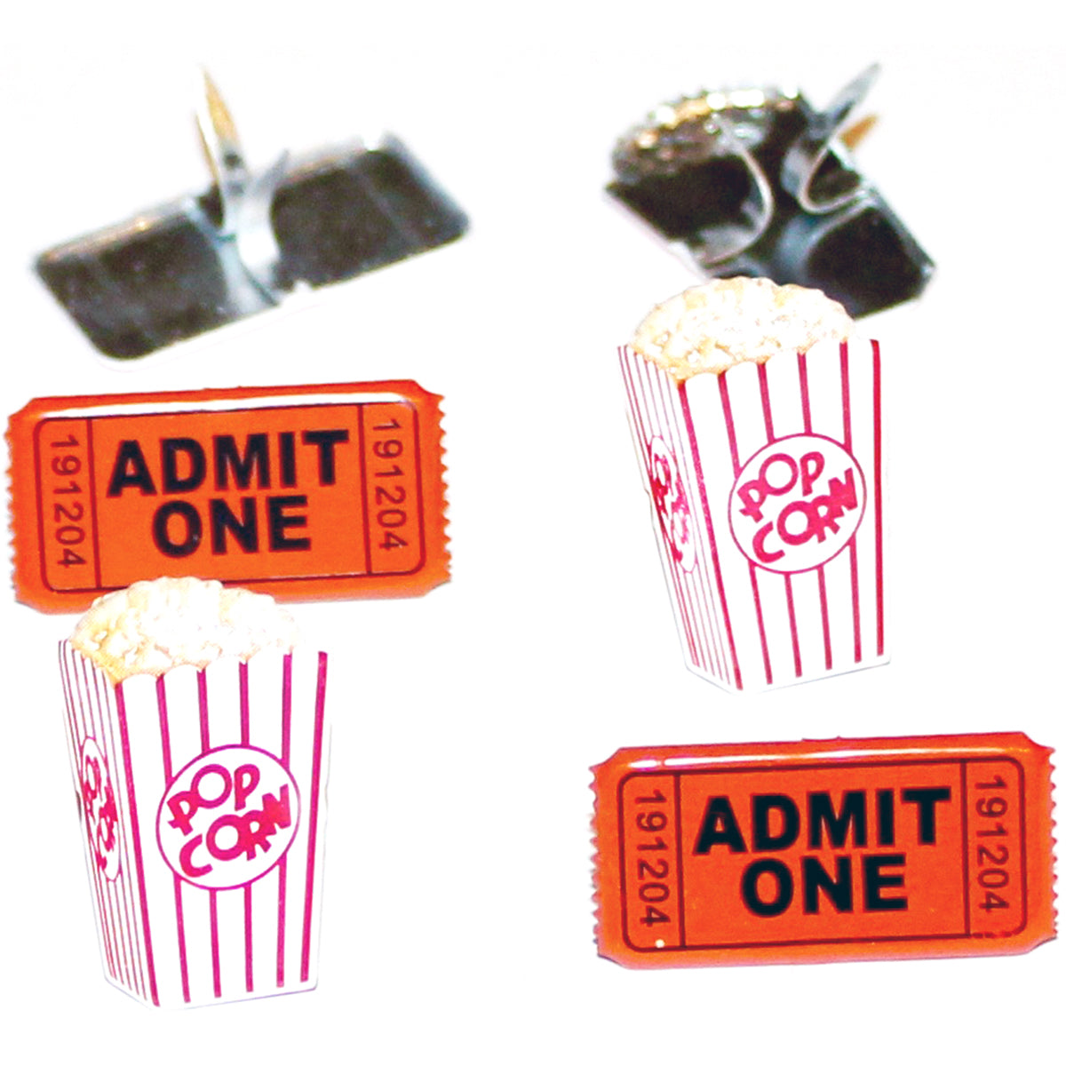 Eyelet Outlet Shape Brads 12/Pkg Popcorn Ticket