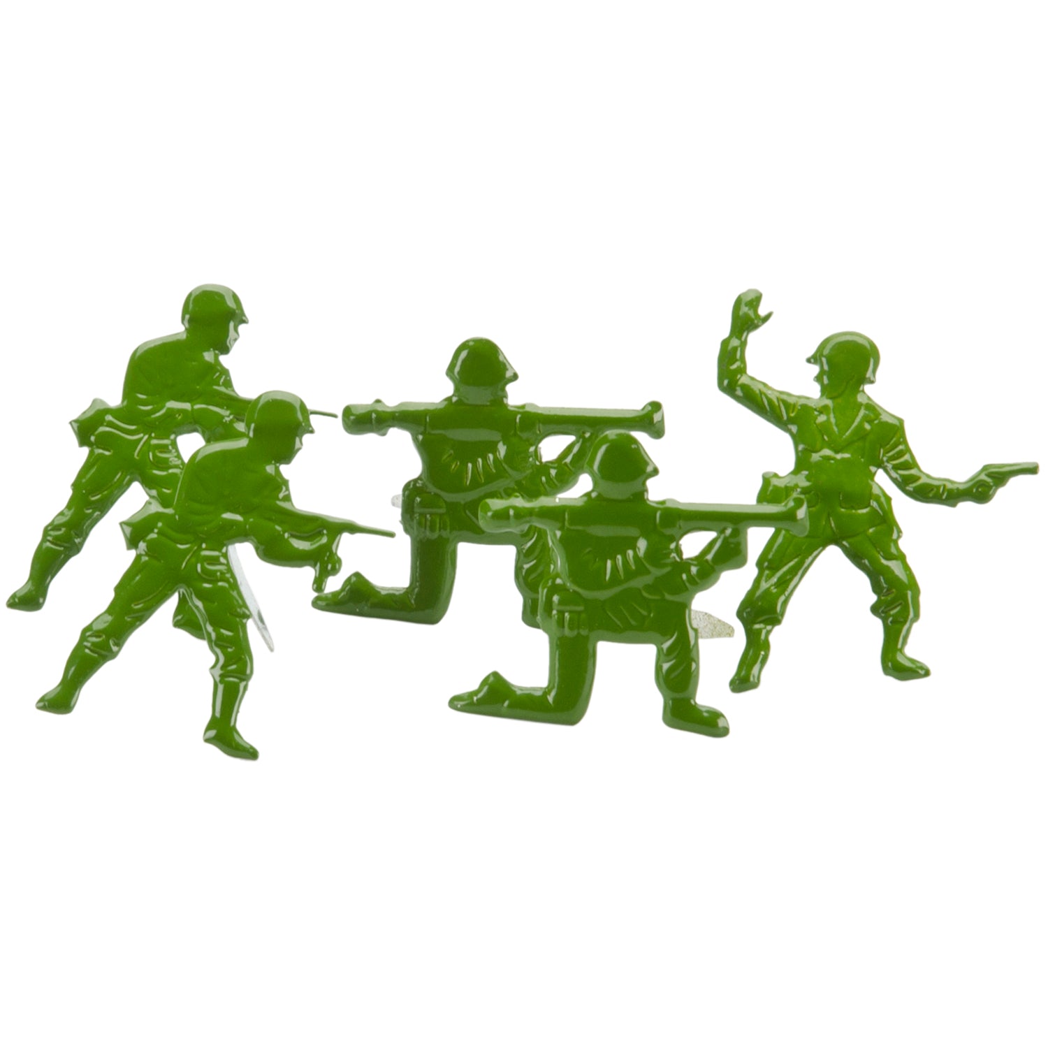 Eyelet Outlet Shape Brads 12/Pkg Army Men