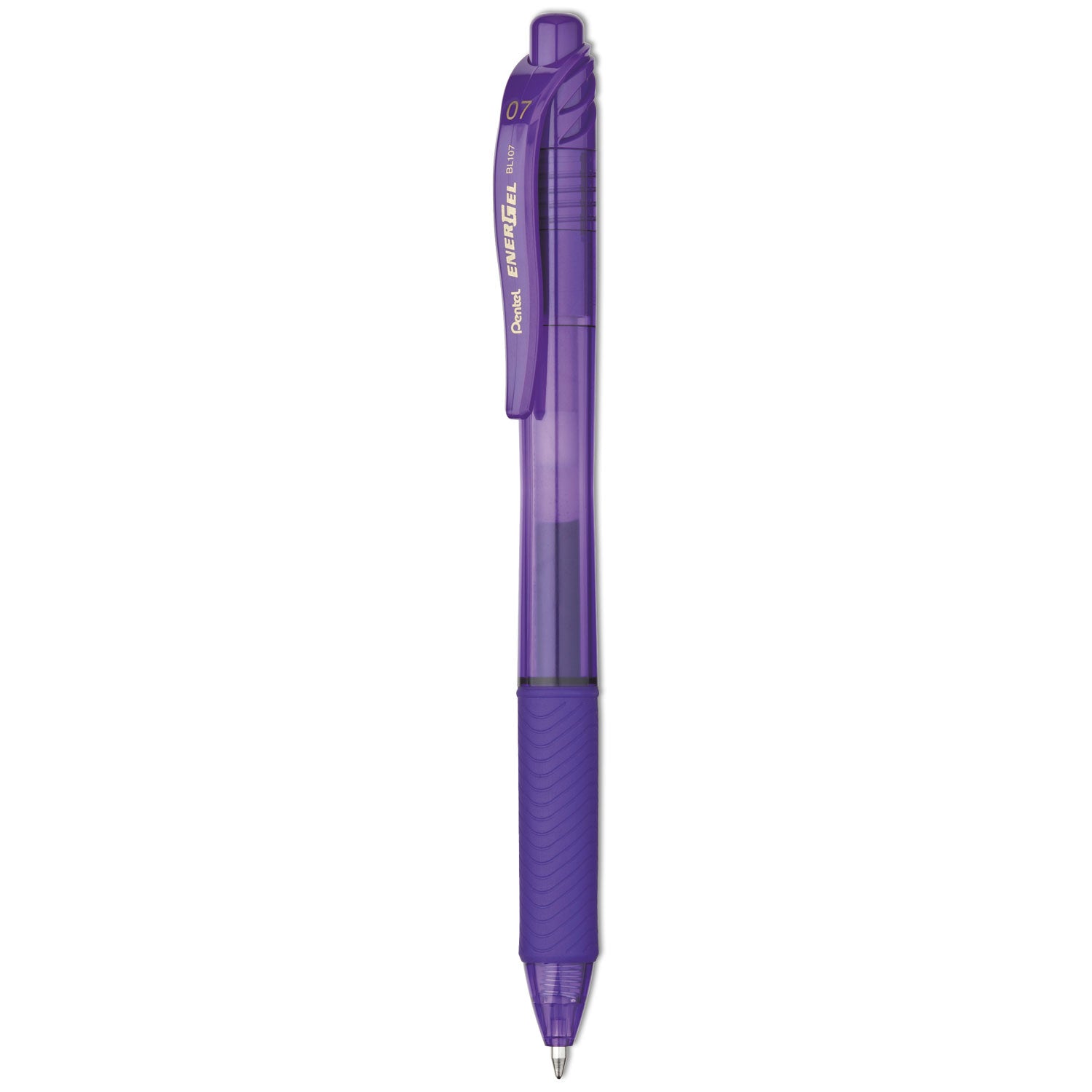 Pentel® EnerGel-X Retractable Roller Gel Pen, .7mm, Violet Barrel/Ink, Dozen