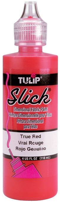 Tulip Dimensional Fabric Paint 4oz Slick - True Red