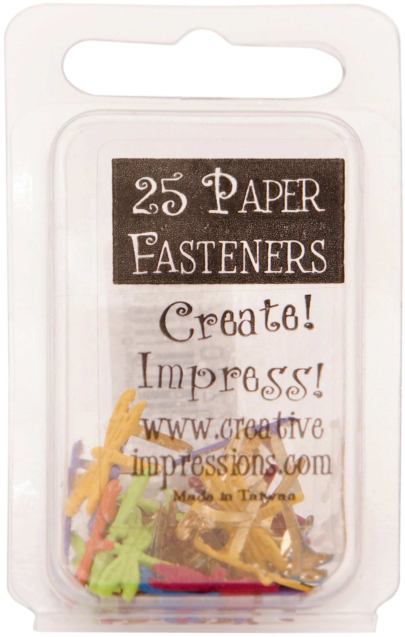 Painted Metal Paper Fasteners 25/Pkg Dragonflies - Tropical
