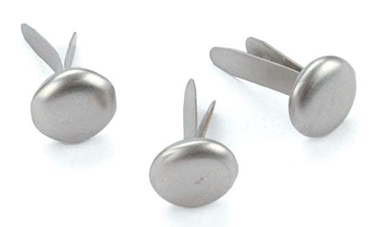 Metal Paper Fasteners 7mm 50/Pkg Round - Pewter