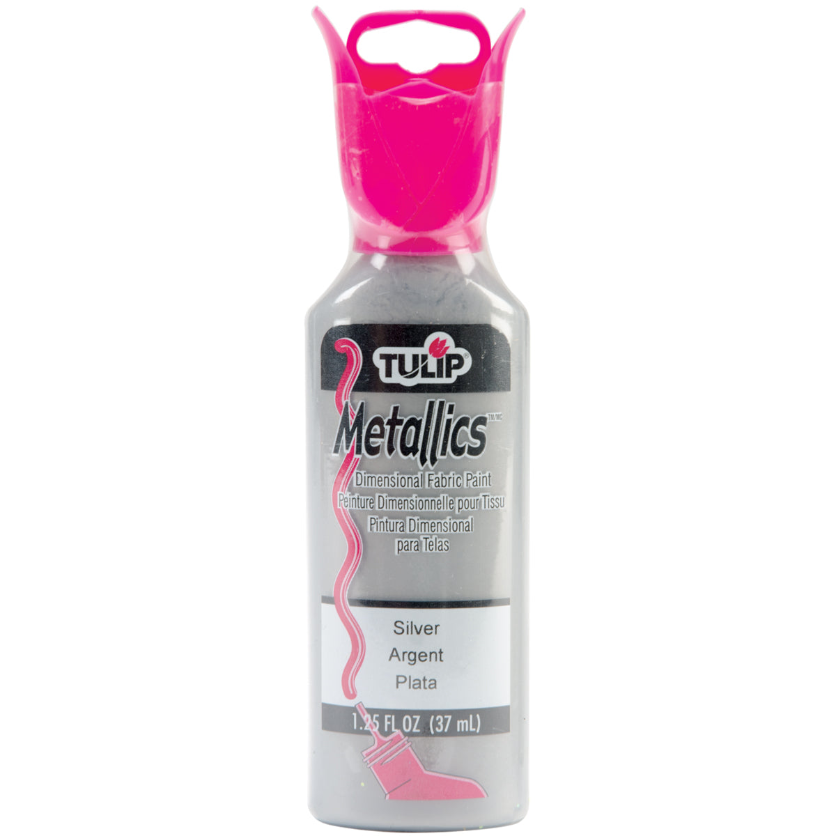 Tulip Dimensional Fabric Paint 1.25oz Metallics - Silver