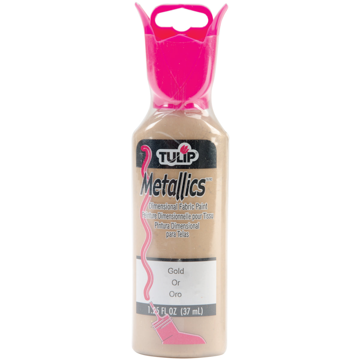 Tulip Dimensional Fabric Paint 1.25oz Metallics - Gold