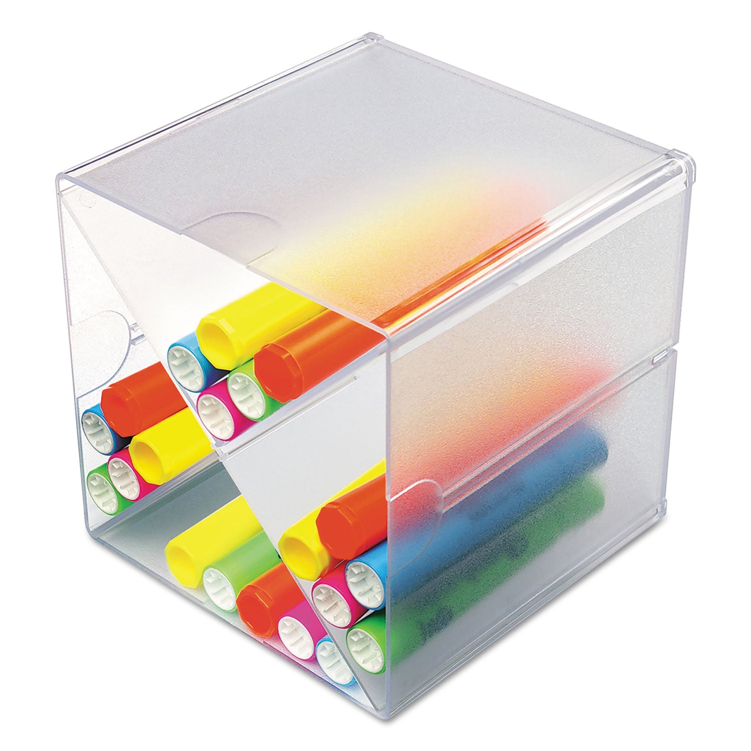Stackable X-Divided Storage Organizer 6"X6"X6" Clear