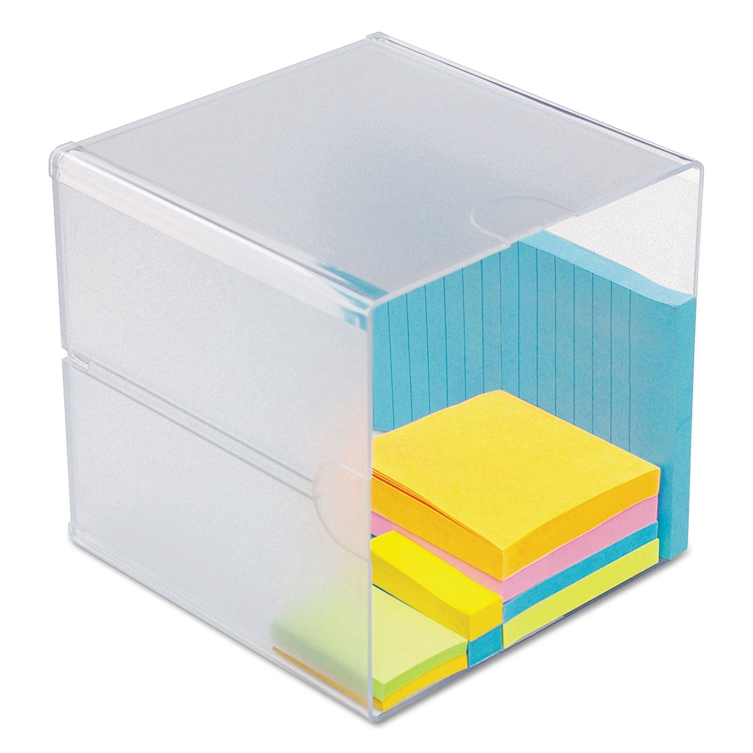 Stackable Open Cube Storage Organizer 6"X6"X6" Clear