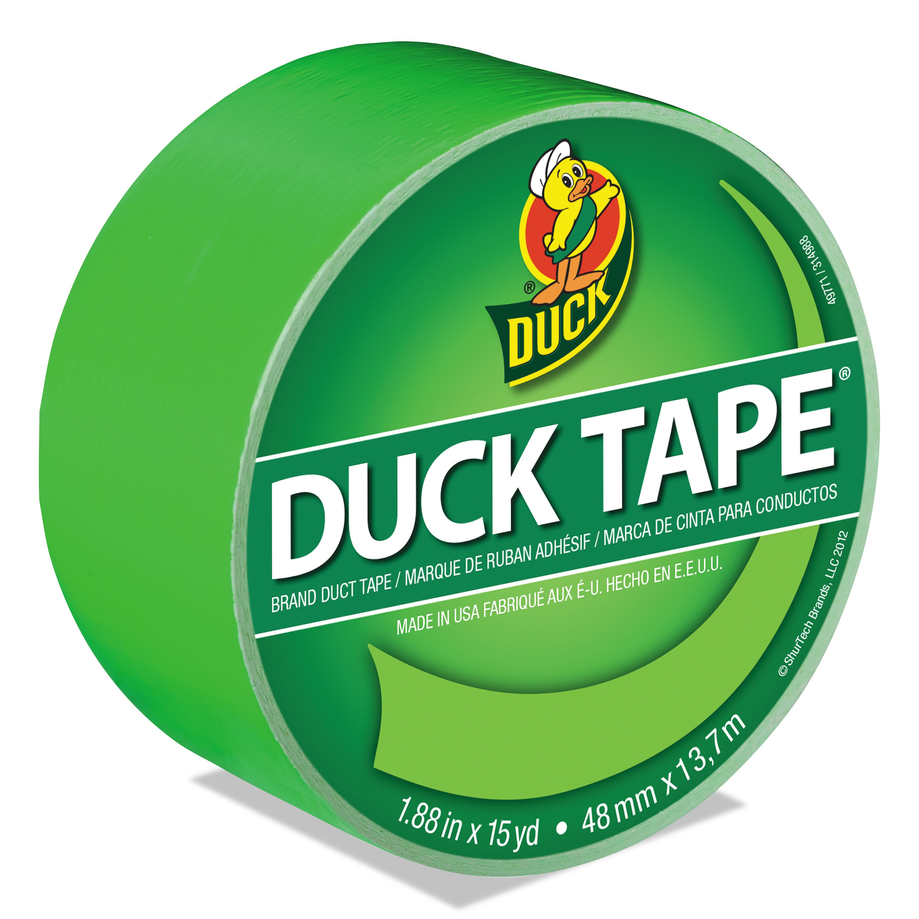 Bright Duck Tape 1.88"X15yd Island Lime
