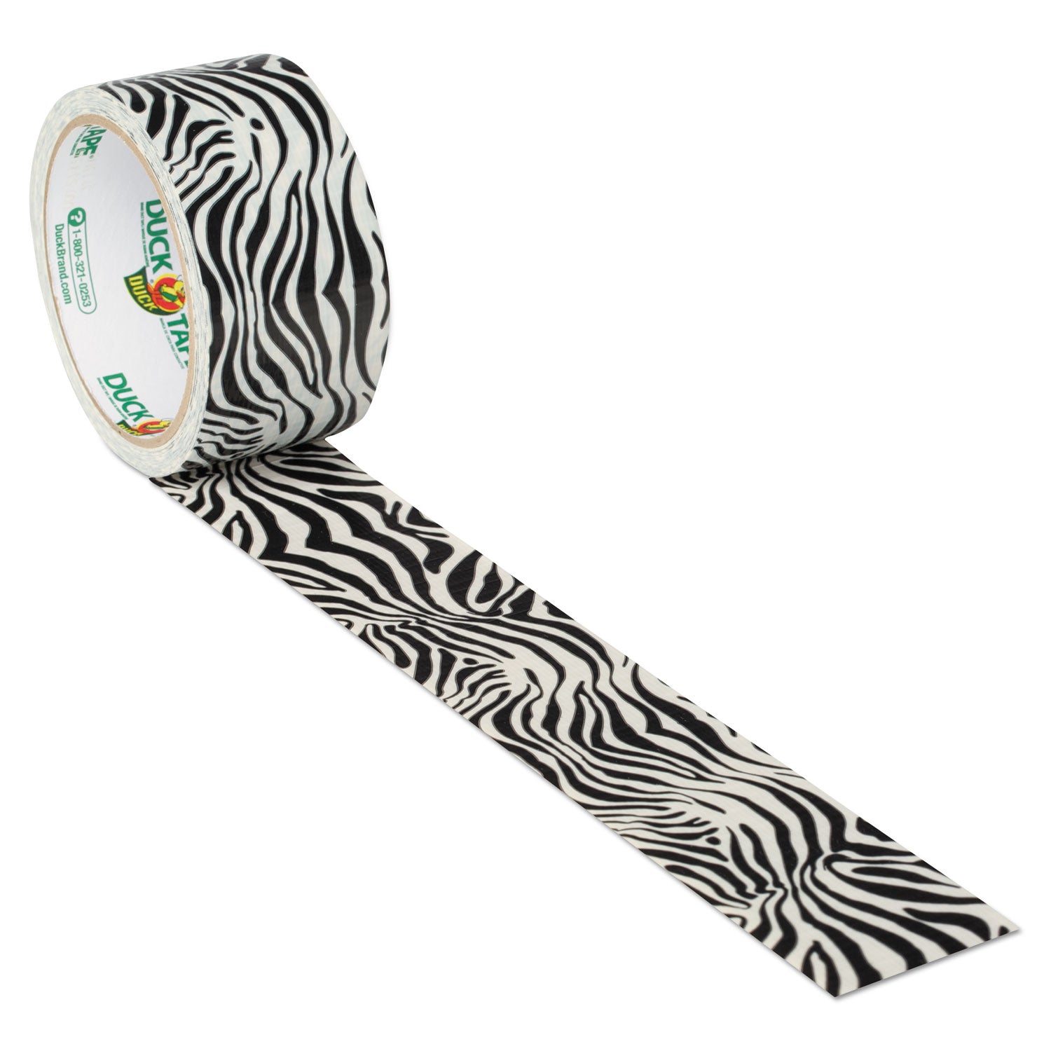 Patterned Duck Tape 1.88"X10yd Zebra