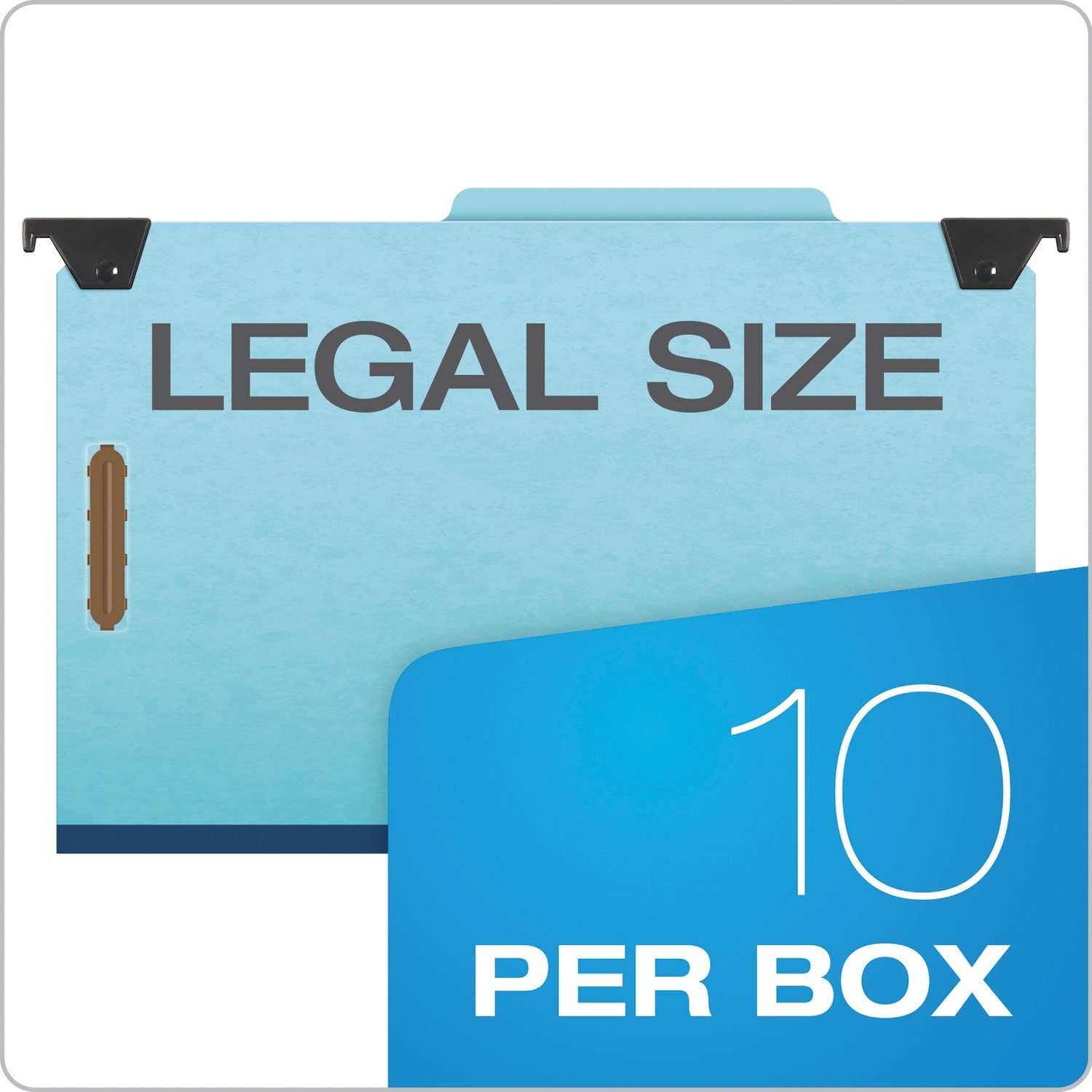 Pendaflex® Pressboard Hanging Classi-Folder, 2 Divider/6-Sections, Legal, 2/5 Tab, Blue  one each