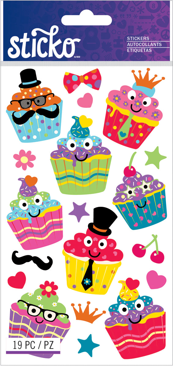 Sticko Stickers Dress Up Cupcakes