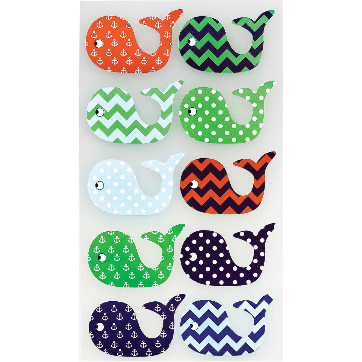 Sticko Stickers Patterned Whales