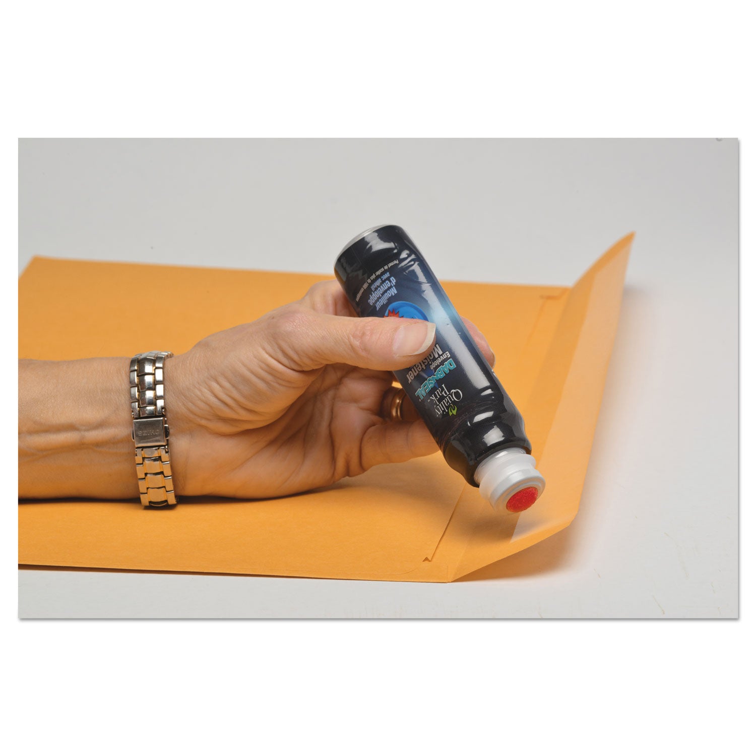 Quality Park™ Envelope Moistener w/Adhesive, 50 mL, Green