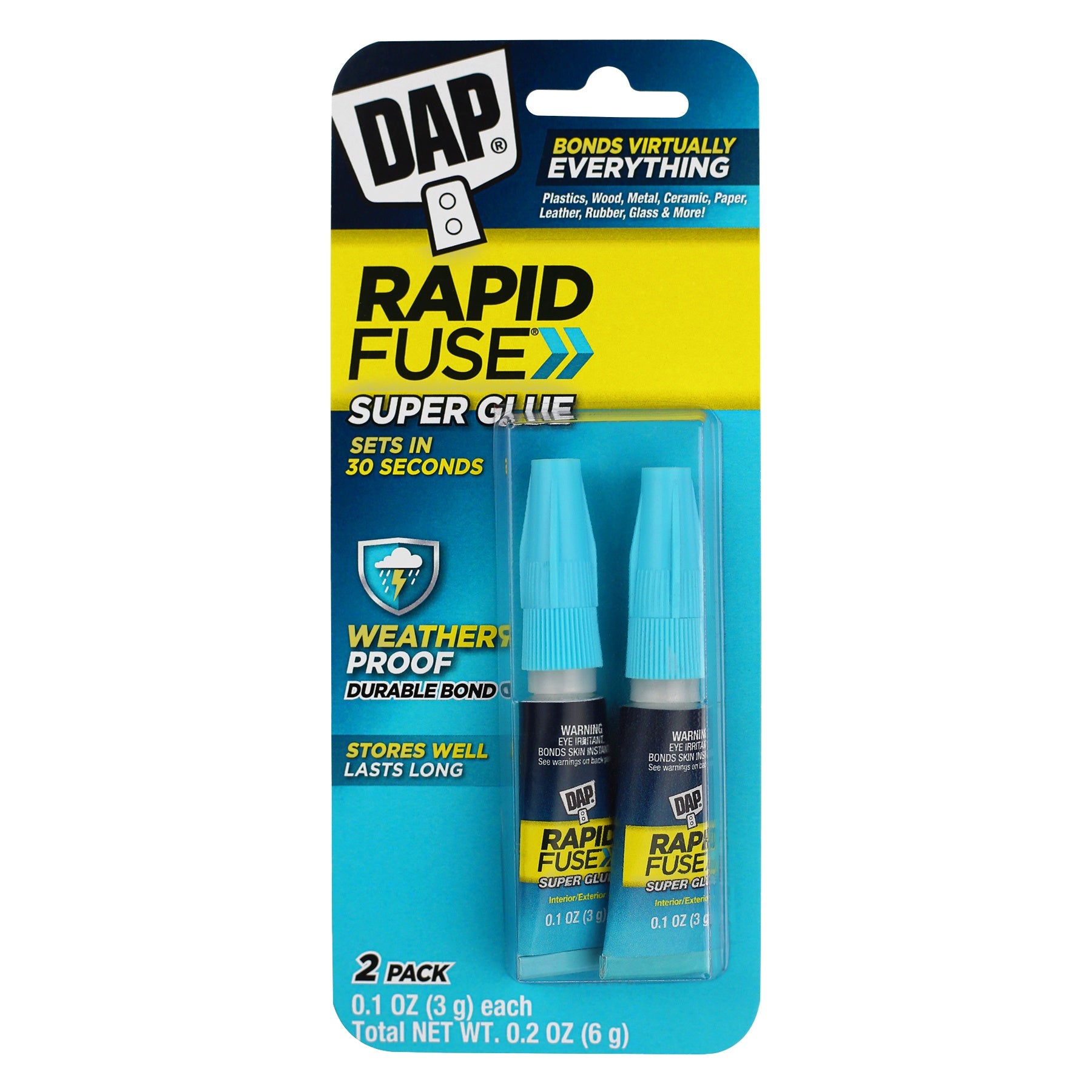 DAP Rapid Fuse All Purpose Glue Twin Pack .1oz