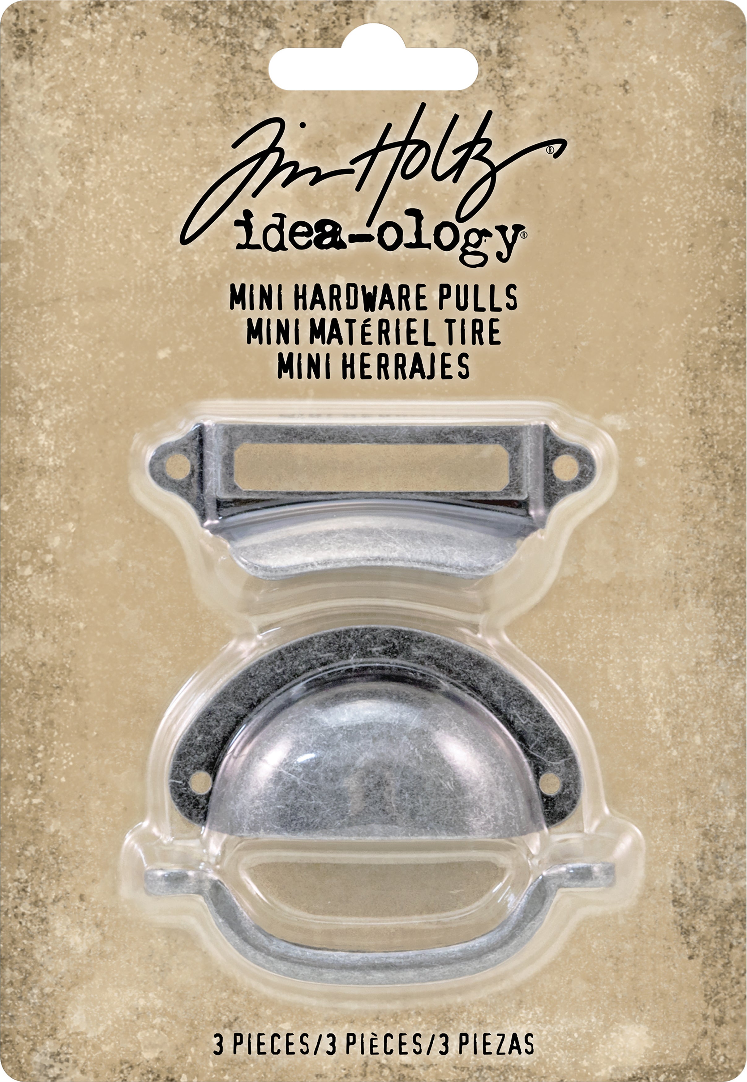 Idea-Ology Mini Metal Hardware Pulls 3/Pkg Up To 2.25"