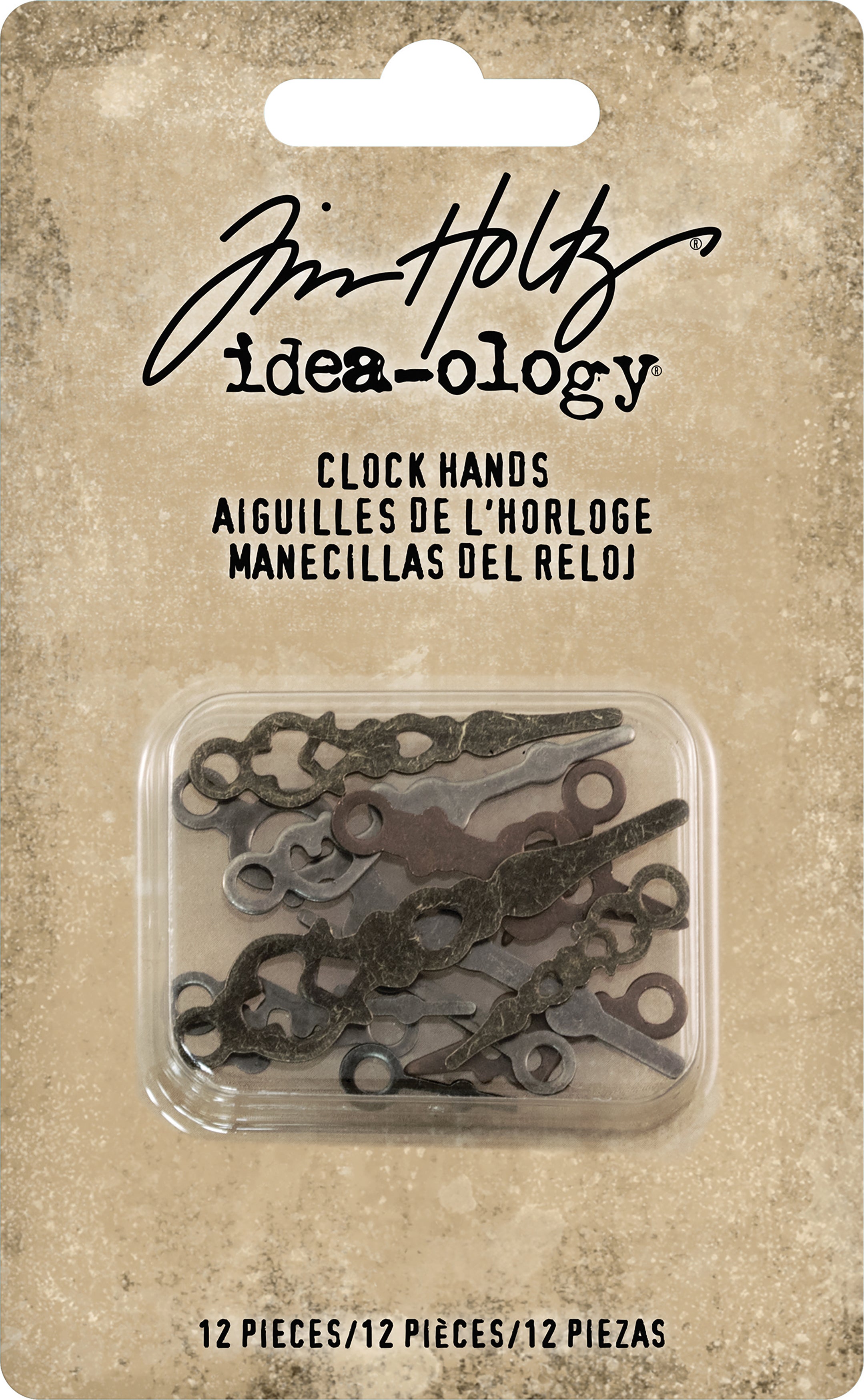 Idea-Ology Metal Clock Hands 12/Pkg Assorted Sizes