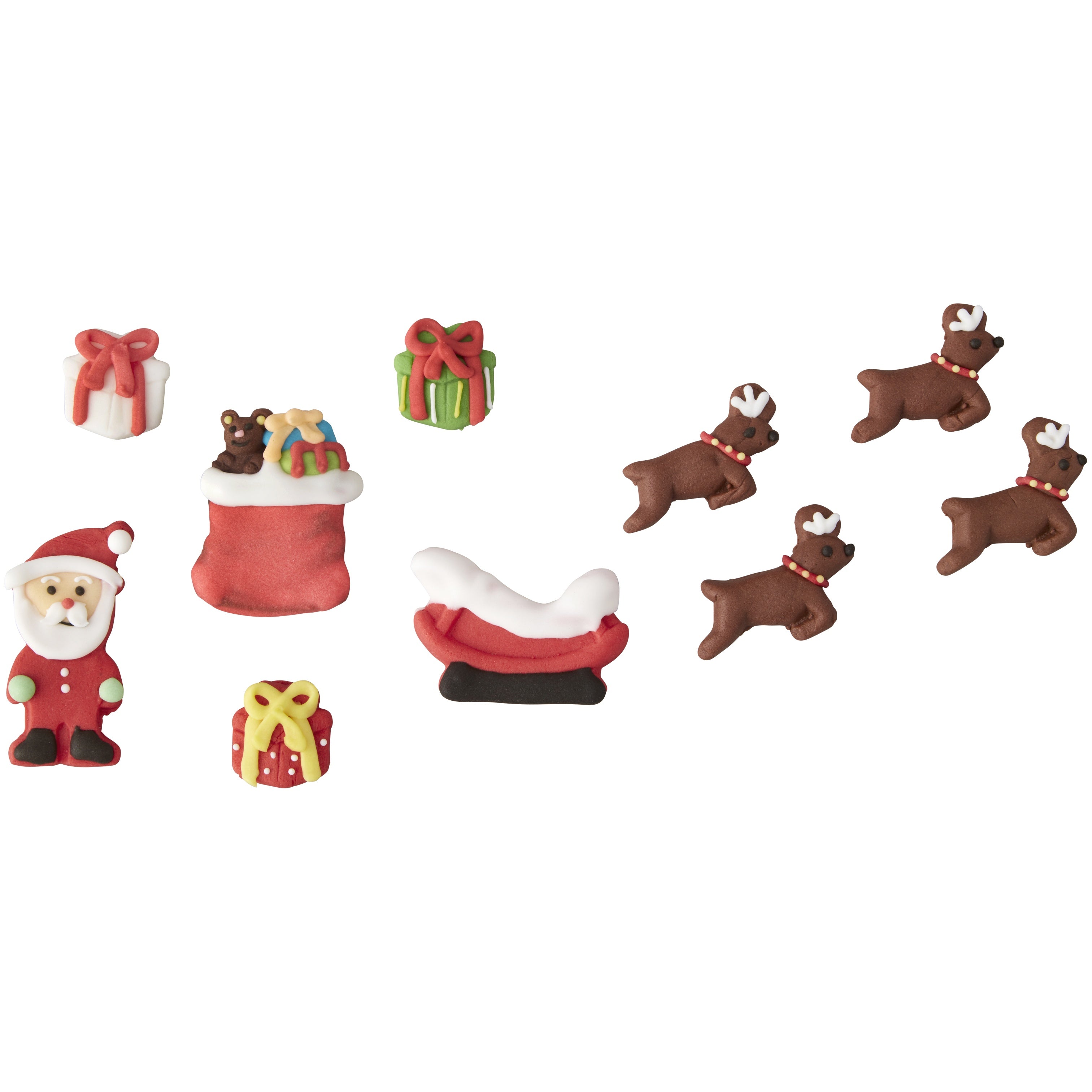 Royal Icing Decorations 10/Pkg Santa