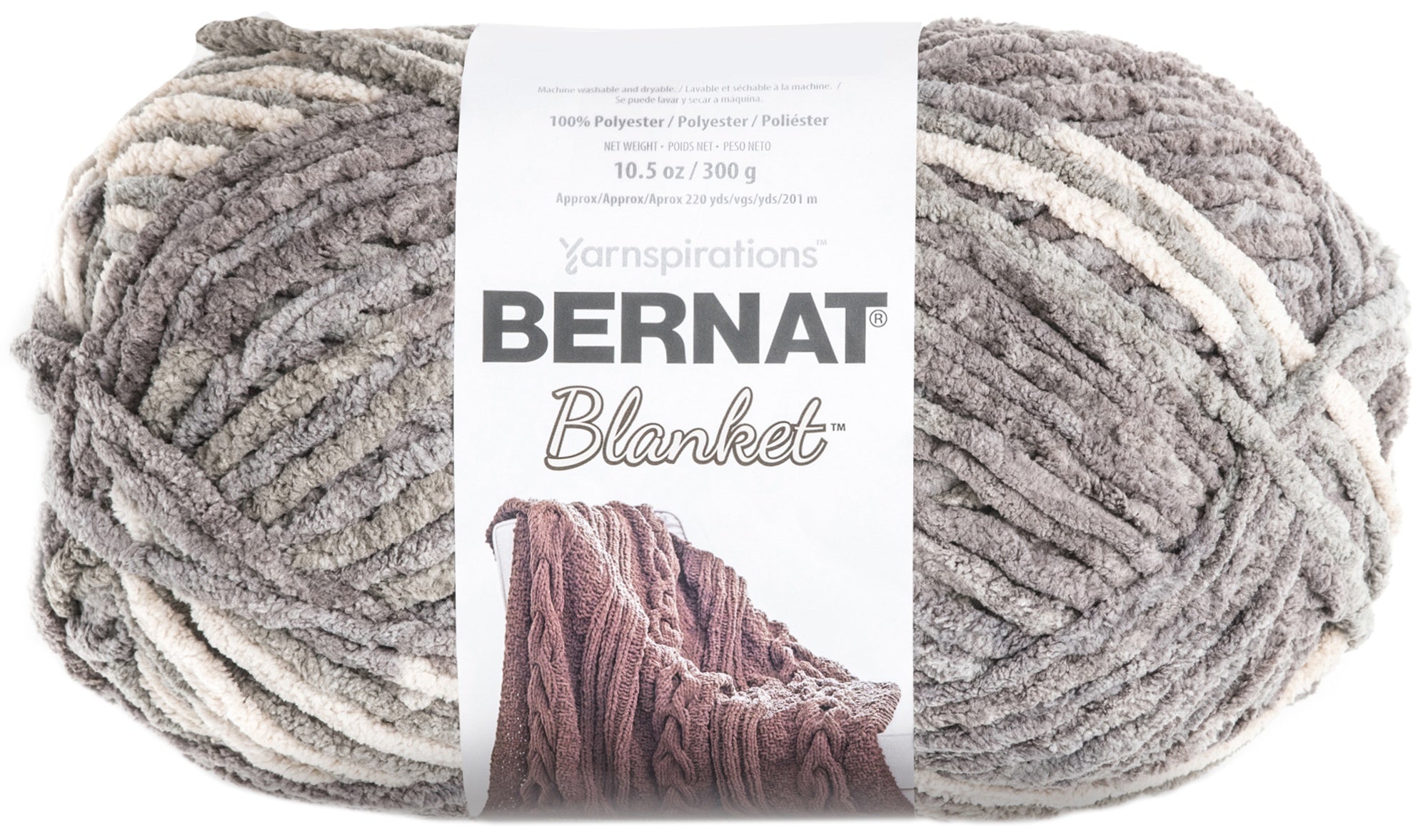 Bernat Blanket Big Ball Yarn Silver Steel